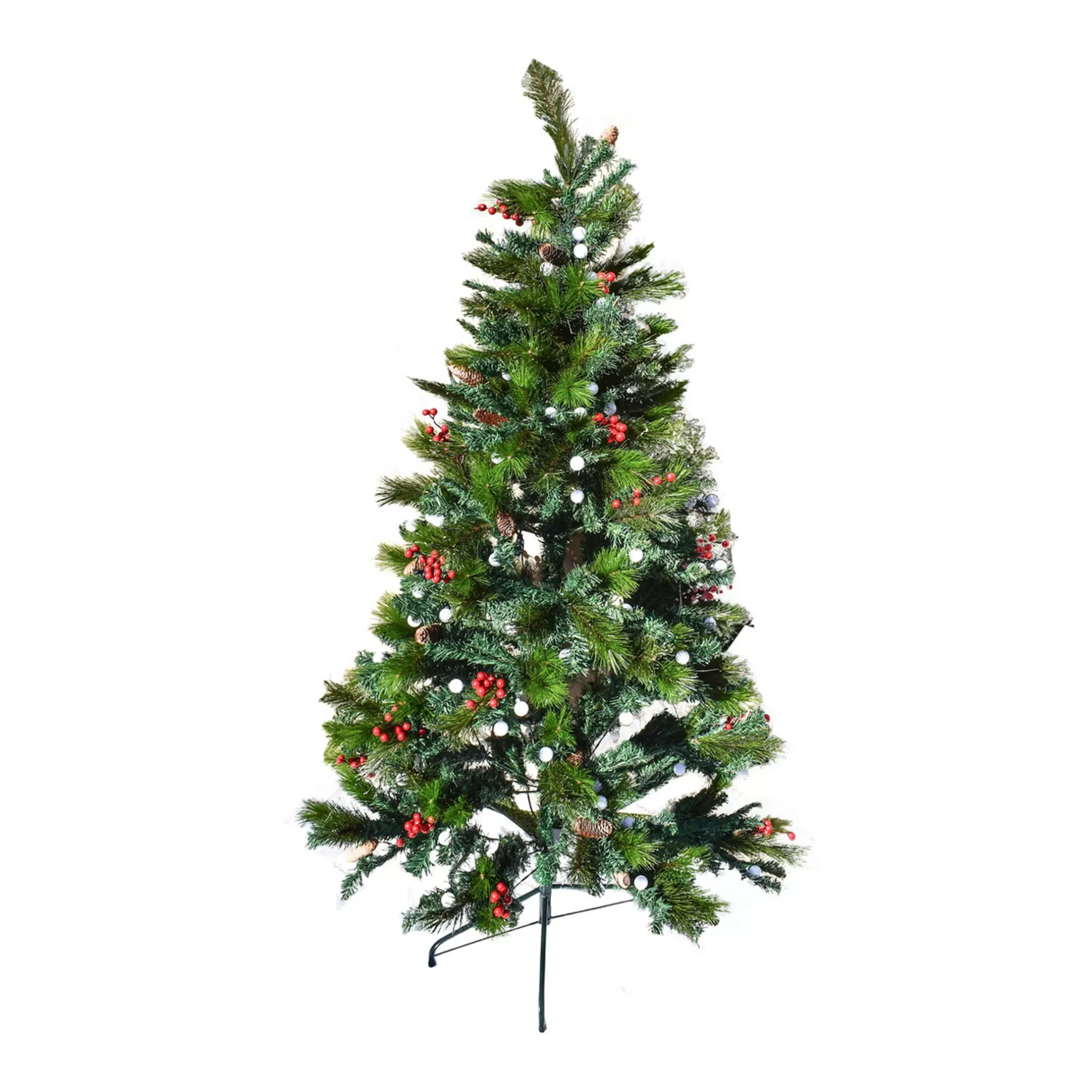 Discount Ct6Ft001Multi-Colored Pre-Lit Artificial Bluetooth Musical Christmas Tree With Wintry Accents - 6 Foot - Green Pre-Lit