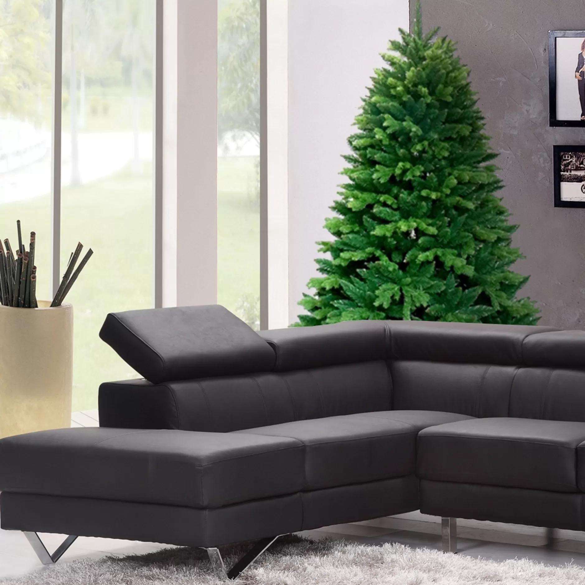 Best Ultra Lush Traditional Lifelike Artificial Indoor Christmas Holiday Tree - 8 Foot Alpine