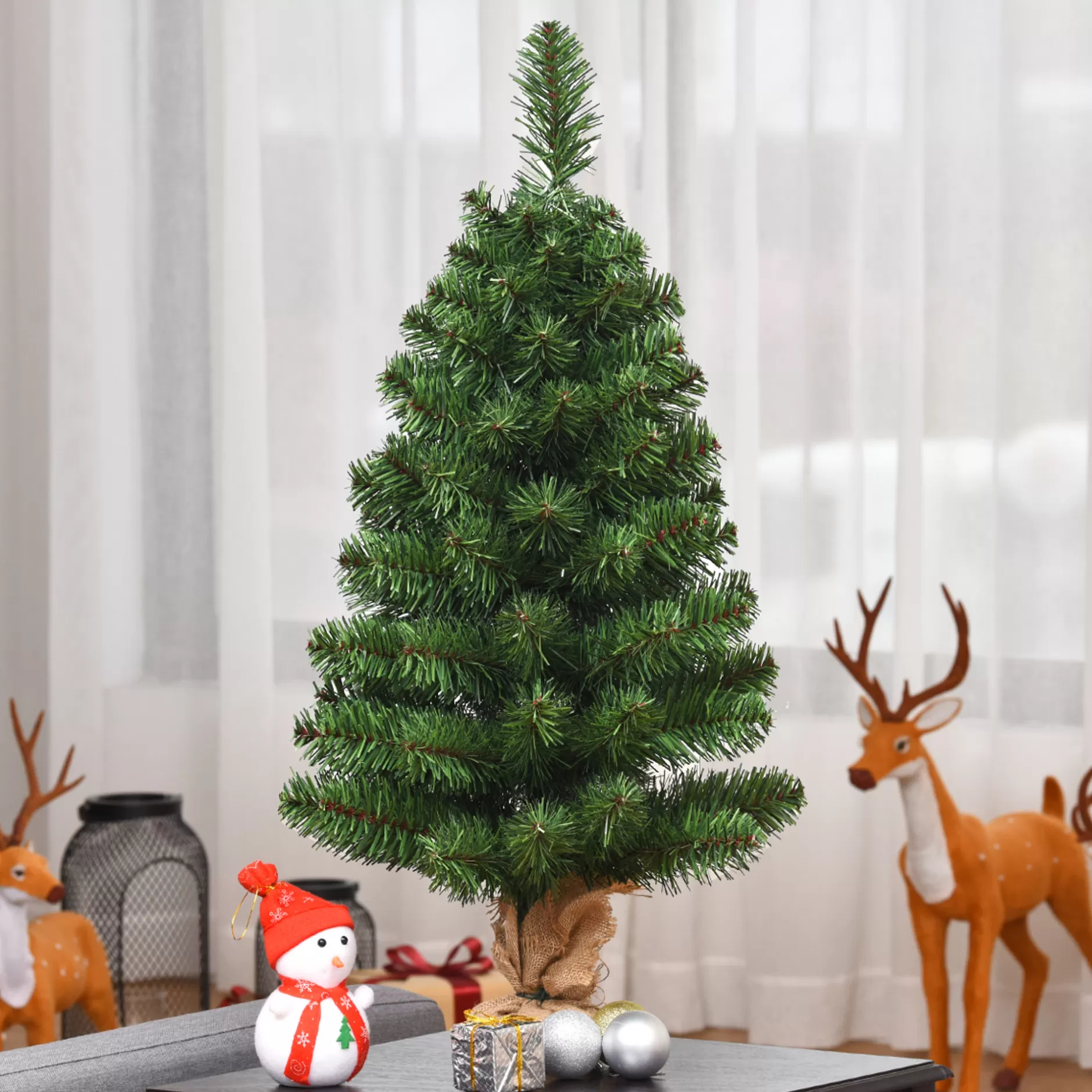 Sale 3Ft Artificial Pvc Christmas Tree Tabletop Season Decoration Pop Up