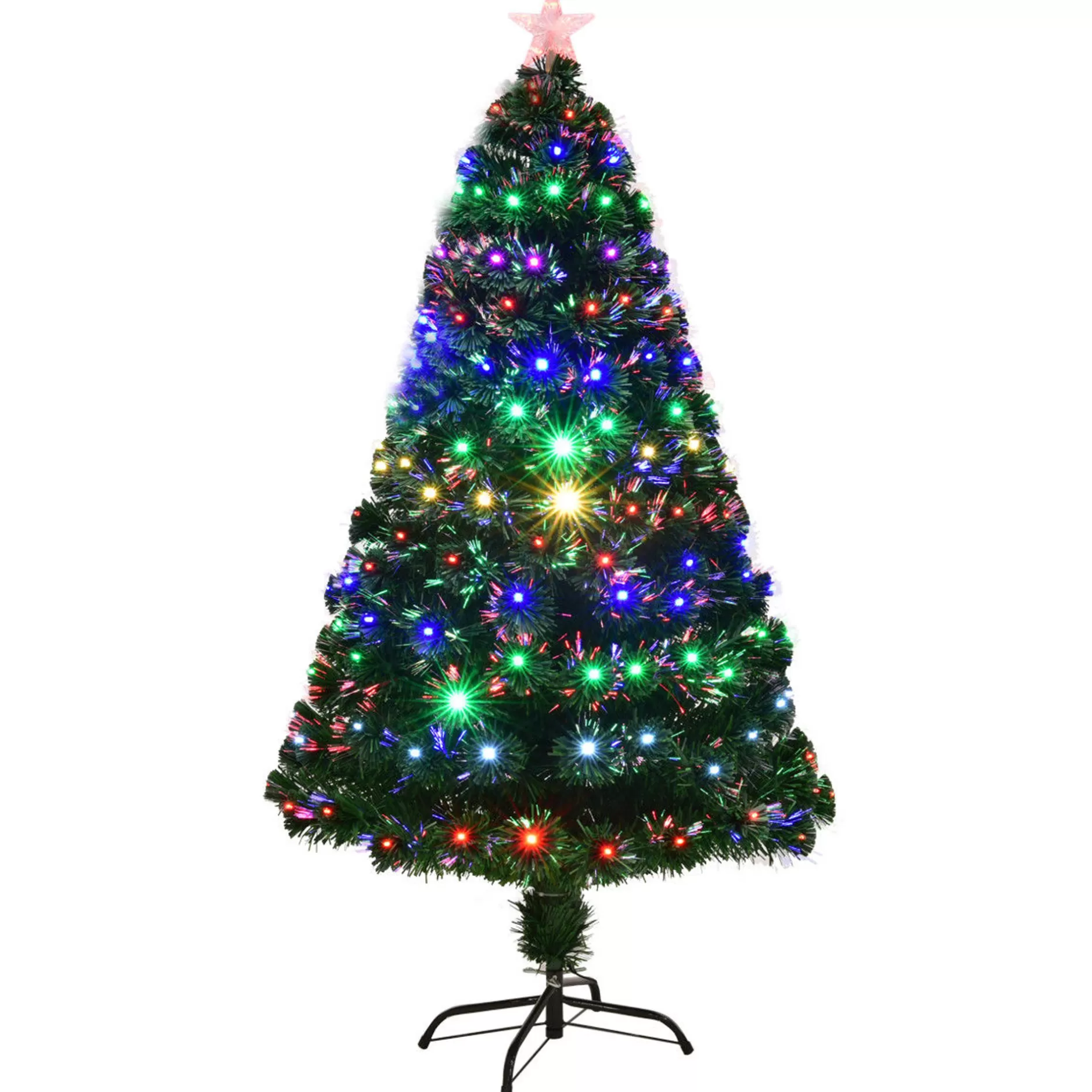 Sale 5'/6'/7'Pre-Lit Fiber Optic Christmas Tree Multicolor Lights - Cm20570 Pre-Lit