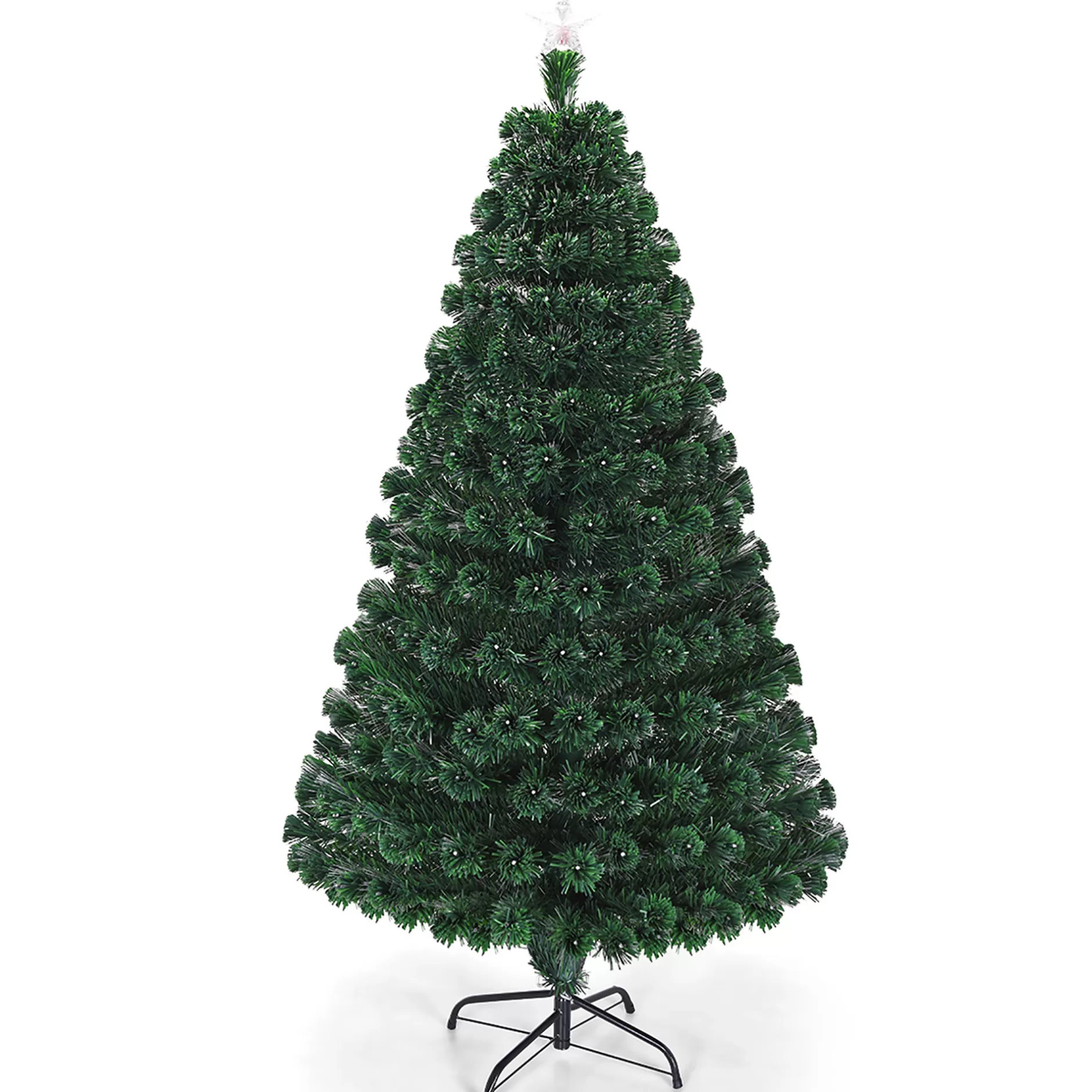 Discount 5'/6'/7'Pre-Lit Fiber Optic Christmas Tree Multicolor Lights - Cm20571 Pre-Lit