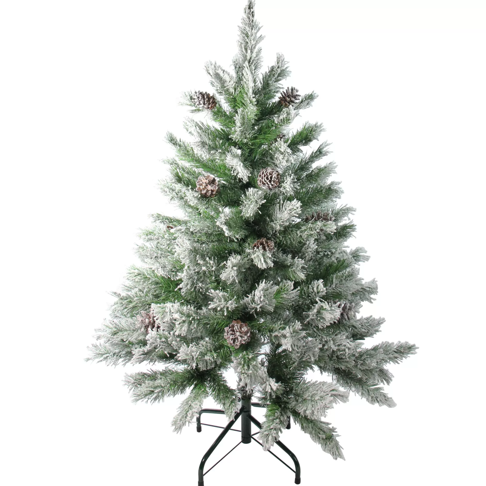 Online 4' Flocked Angel Pine Artificial Christmas Tree - Unlit Flocked