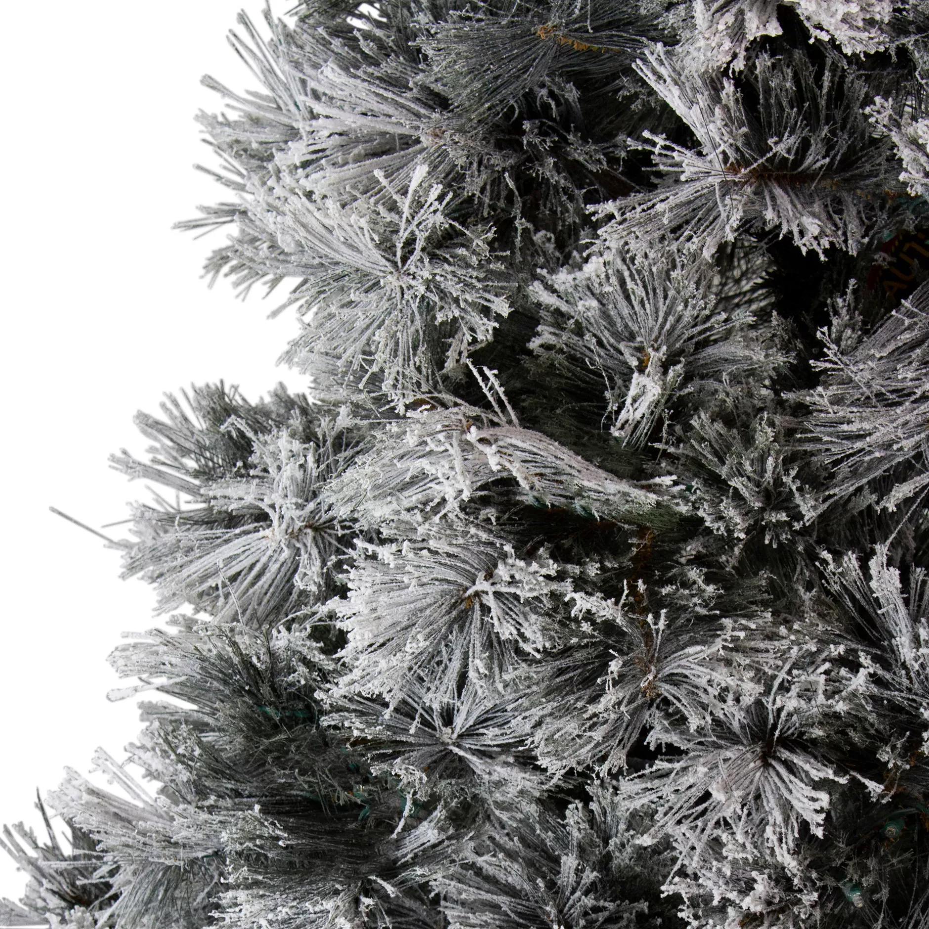 Sale 7.5' Flocked Black Spruce Artificial Christmas Tree - Unlit Colorful