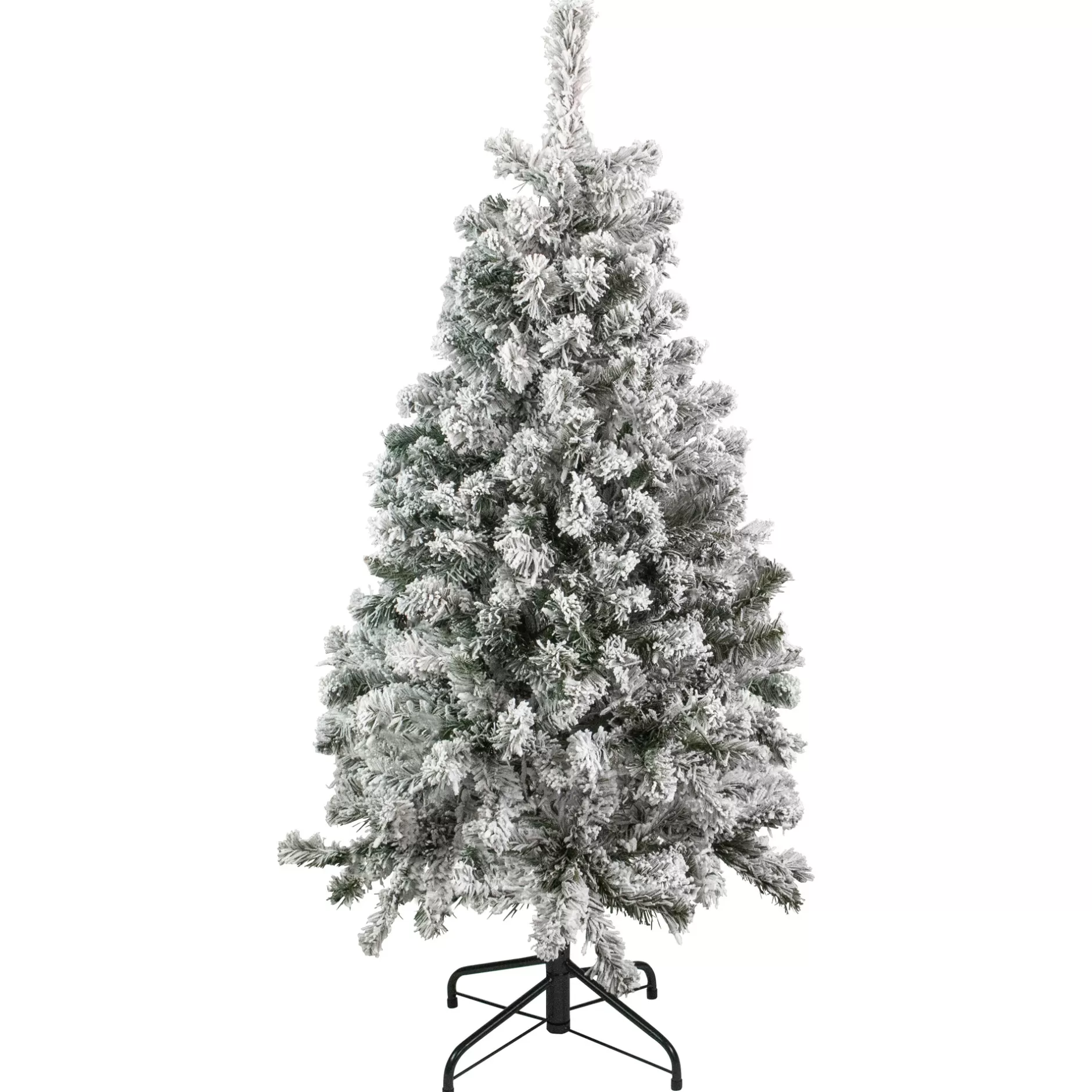 Clearance 4.5' Flocked Madison Pine Artificial Christmas Tree, Unlit Flocked