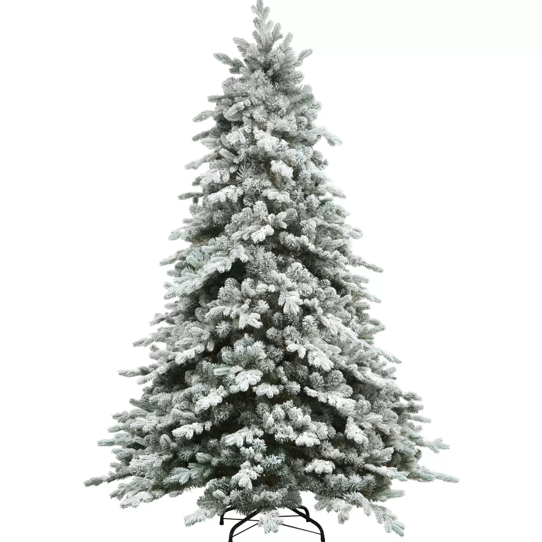 Best Sale 6.5' Flocked Saratoga Spruce Artificial Christmas Tree - Unlit Flocked