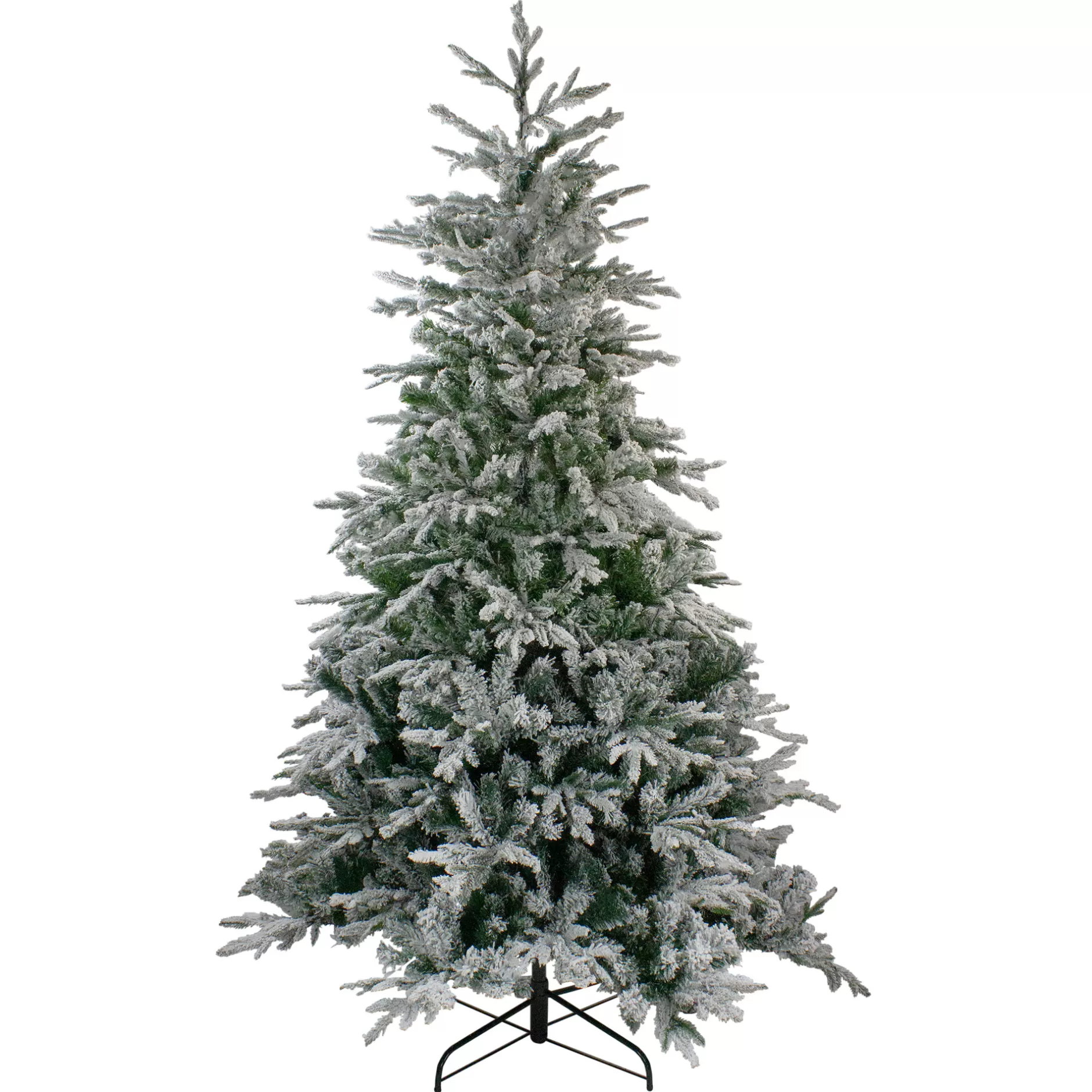 Outlet 7.5' Flocked Winfield Fir Artificial Christmas Tree - Unlit Flocked