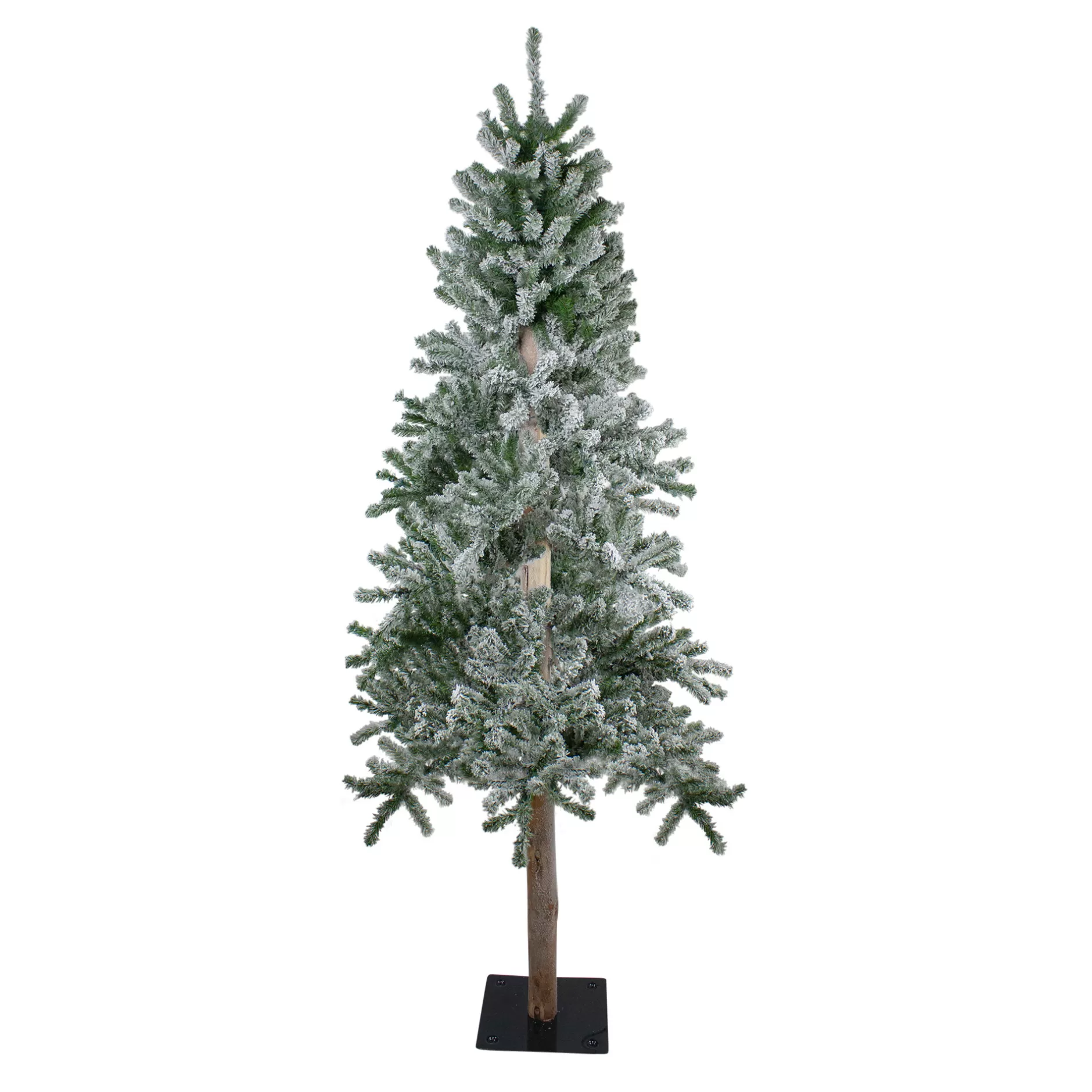 Clearance 6Ft Flocked Alpine Artificial Christmas Tree - Unlit Alpine