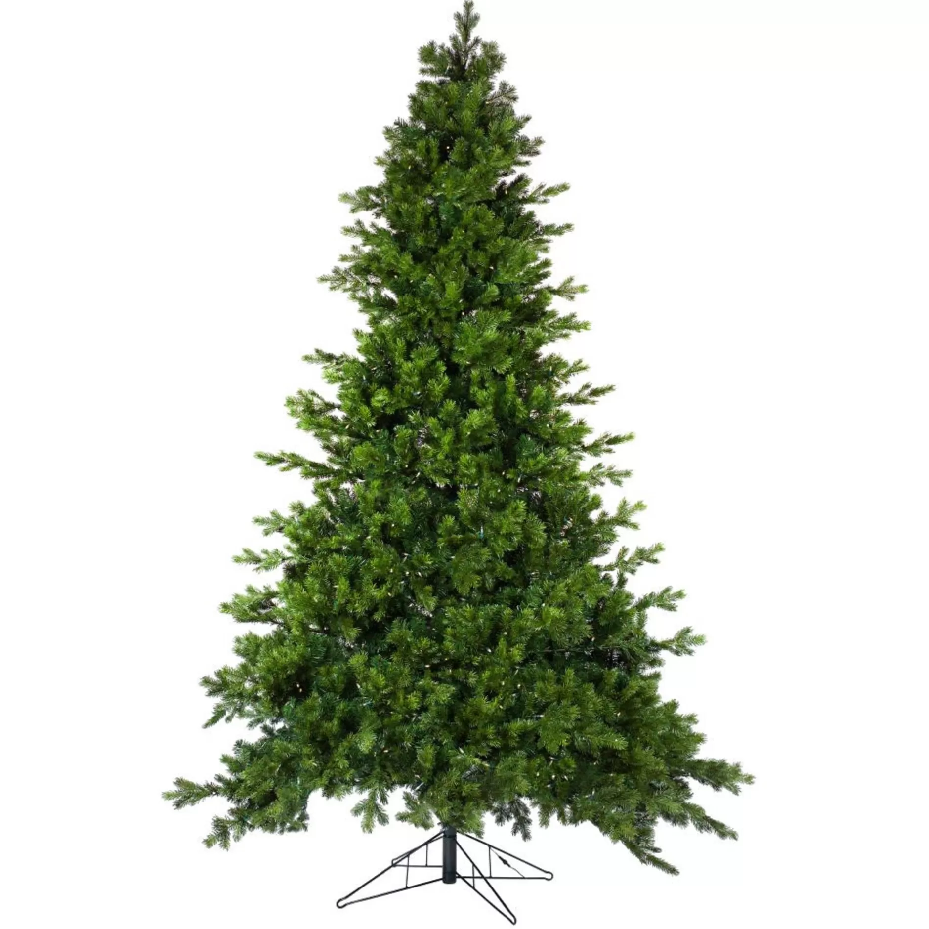 Discount 7.5' Natural Green Pre-Lit Artificial Christmas Tree With 600 Lights Ul - 32793637 Pre-Lit