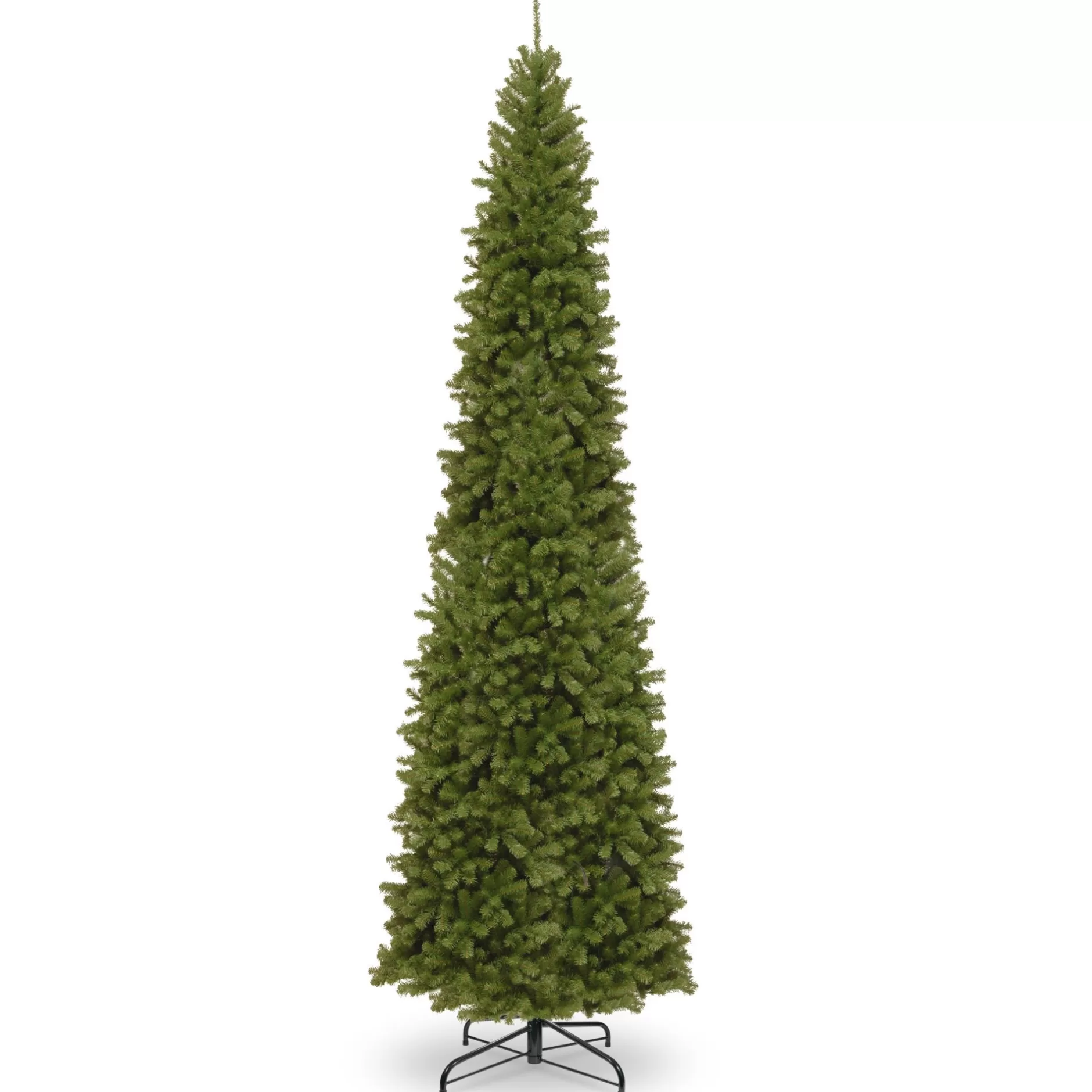Hot 16' North Valley Spruce Pencil Slim Artificial Christmas Tree - Unlit Commercial