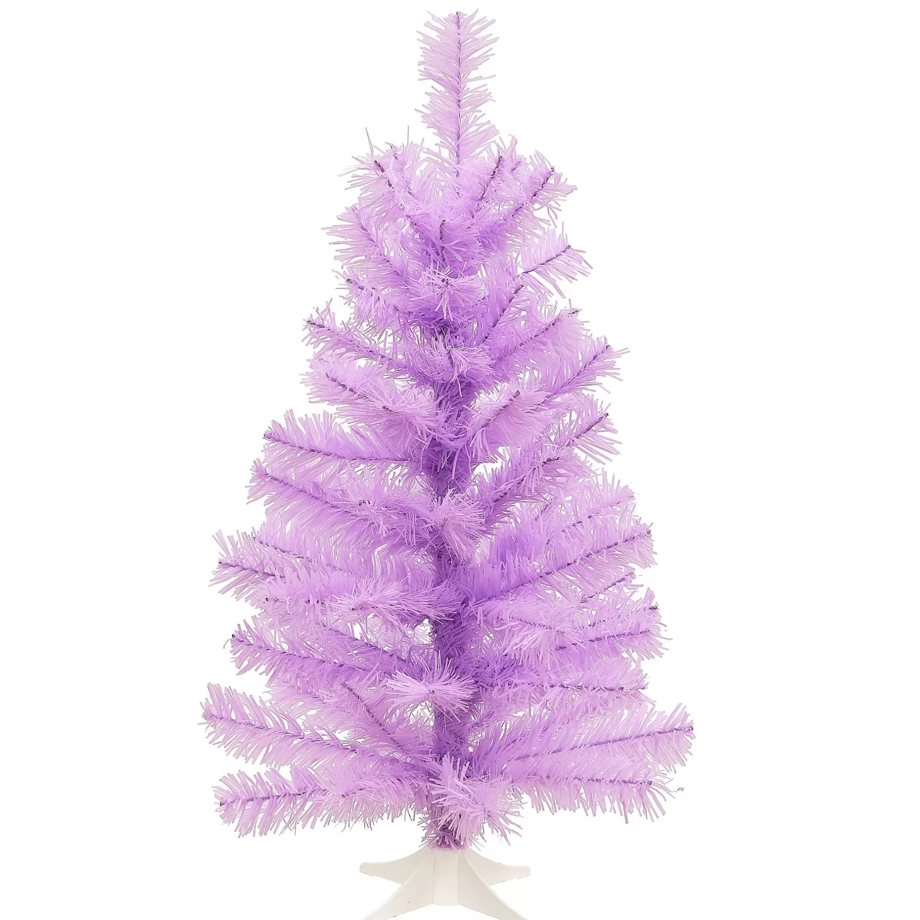 Best Sale 2' Pink Artificial Christmas Tree With White Stand, Unlit Colorful