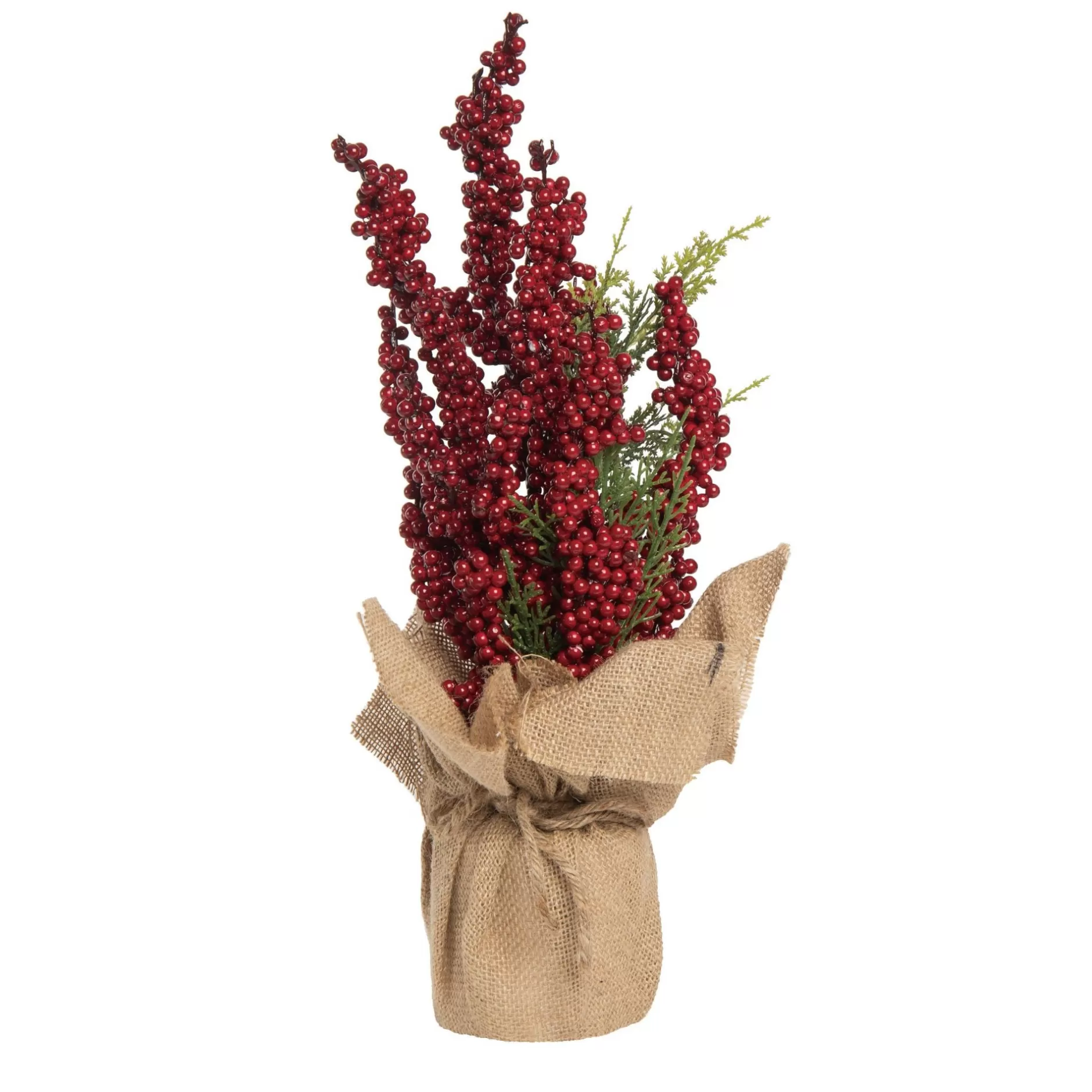 Flash Sale 16" Potted Berry Pencil Artificial Christmas Tree, Unlit Potted