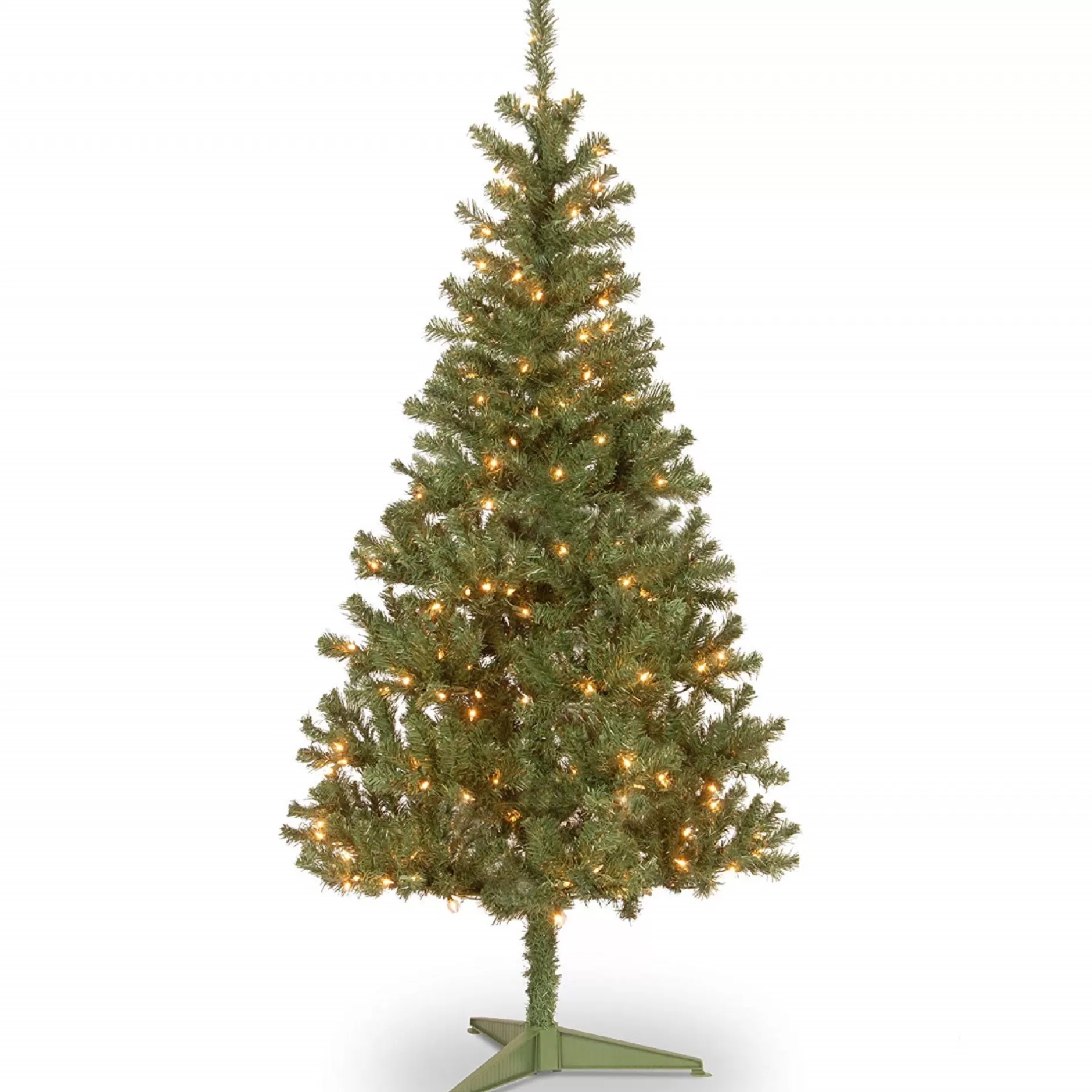 Best 6' Pre-Lit Canadian Grande Fir Artificial Christmas Tree – Clear Lights Pre-Lit