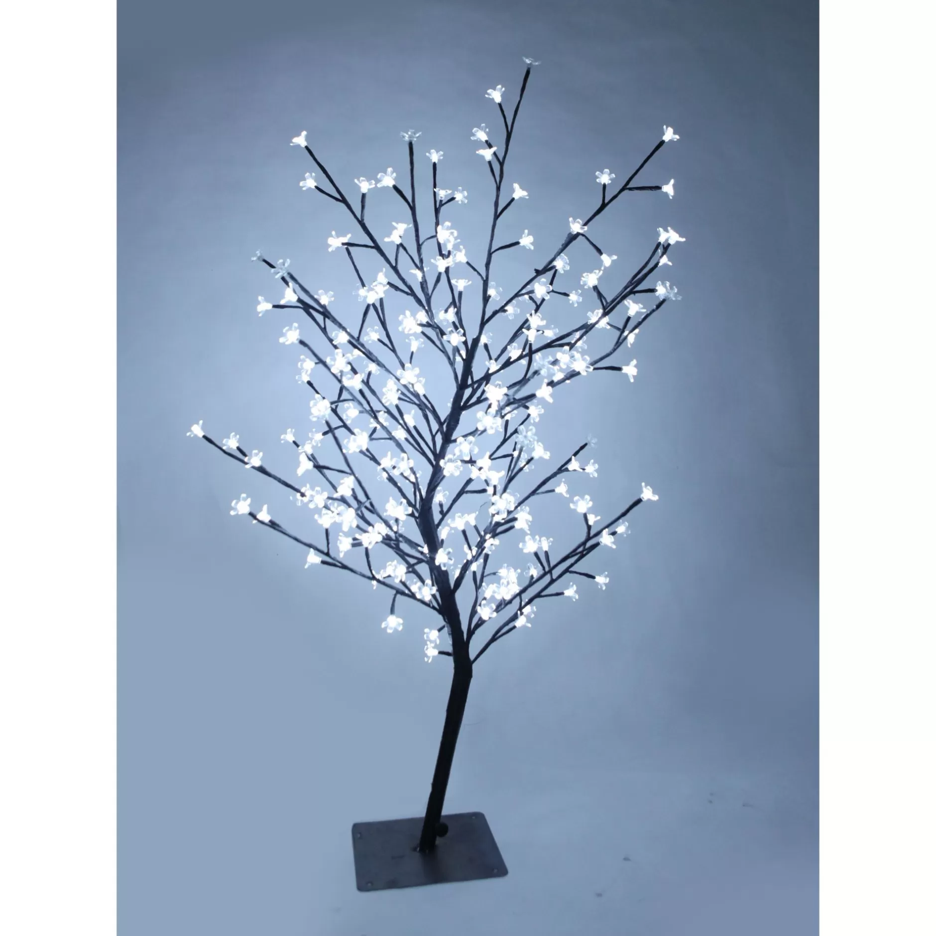 Cheap 3.5' Pre-Lit Cherry Artificial Tree, Led White Floral Lights Pre-Lit