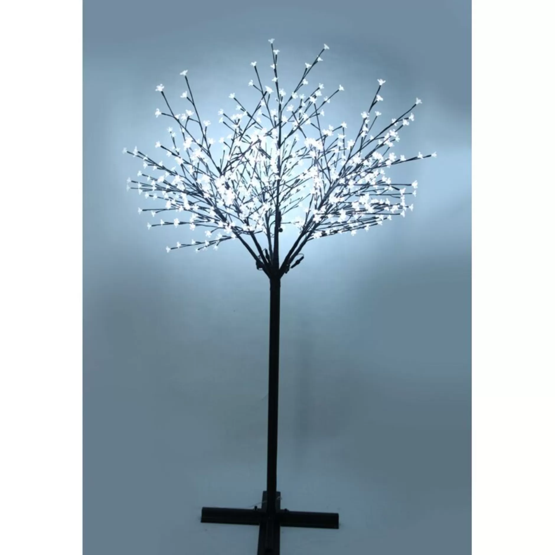 Cheap 7' Pre-Lit Cherry Blossom Artificial Tree, Led Warm White Lights Pre-Lit