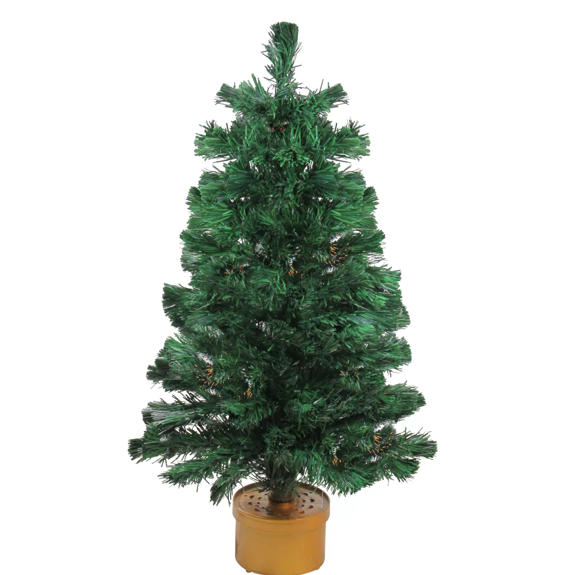 Cheap 3' Pre-Lit Color Changing Fiber Optic Artificial Christmas Tree Fiber Optic