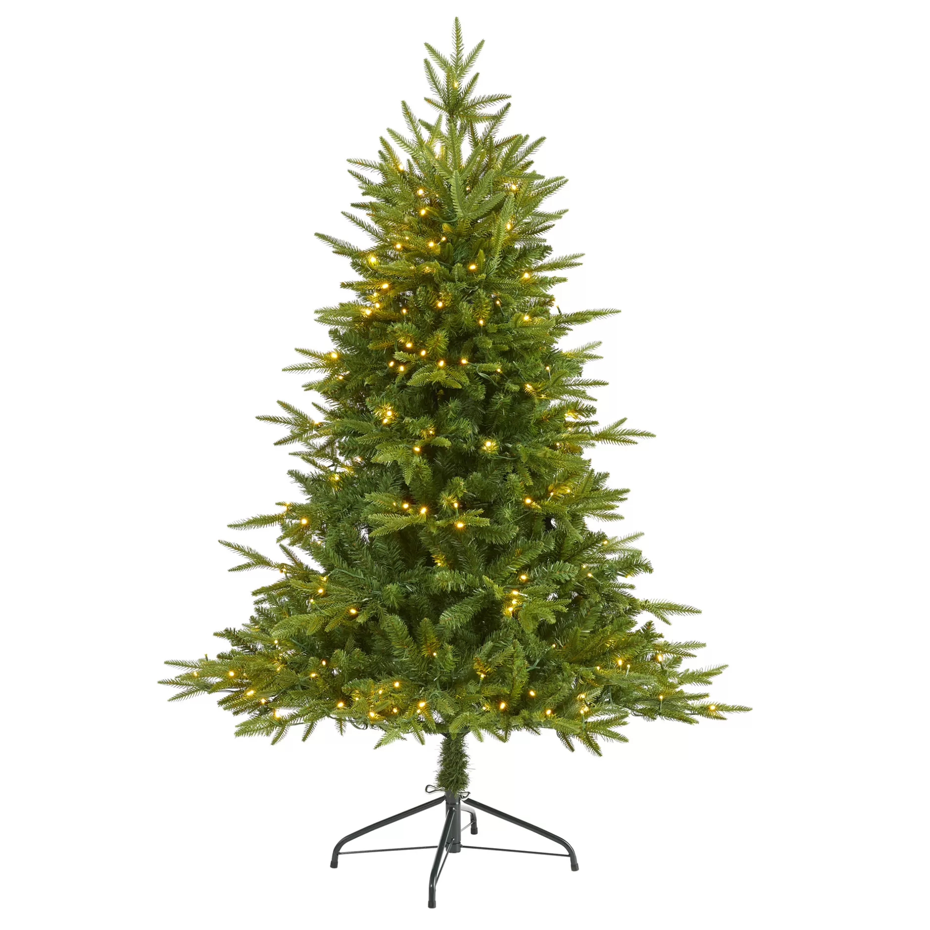 Best 5' Pre-Lit Colorado Mountain Christmas Tree, Clear Led Lights Pre-Lit
