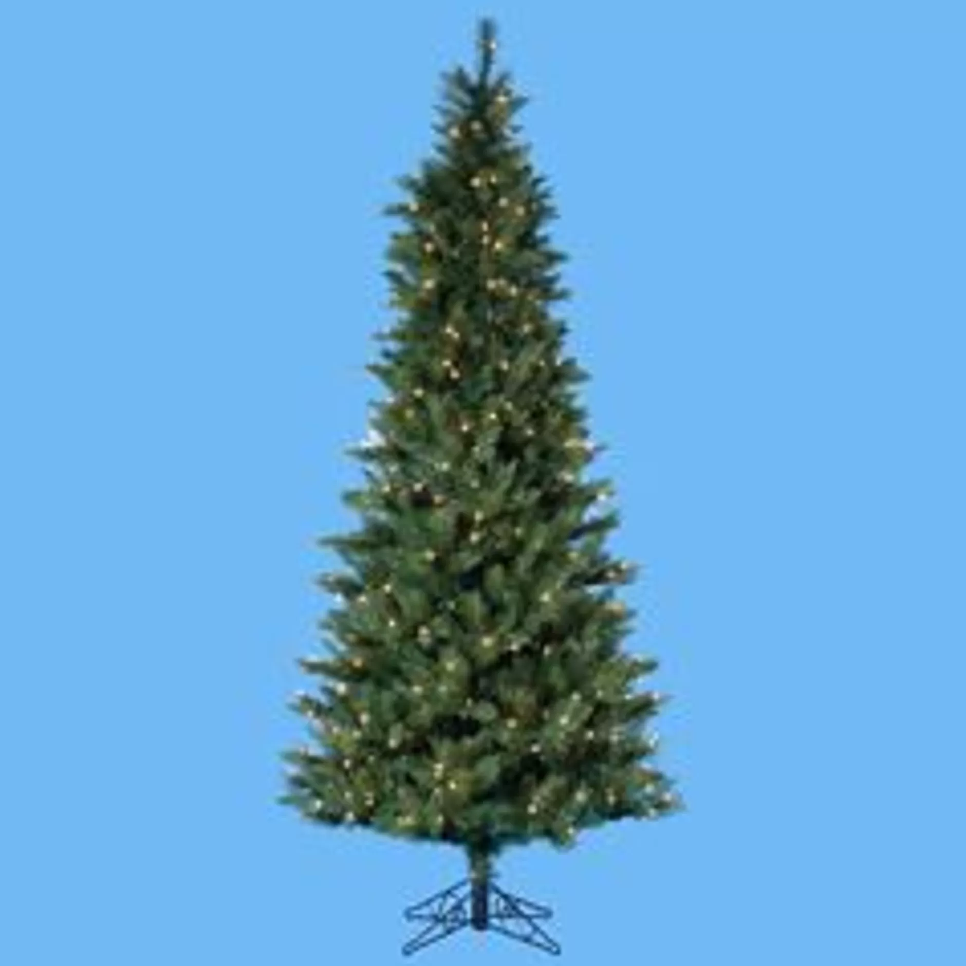 Clearance 9' Pre-Lit Designer Classic Green Christmas Tree - Clear Lights Pre-Lit