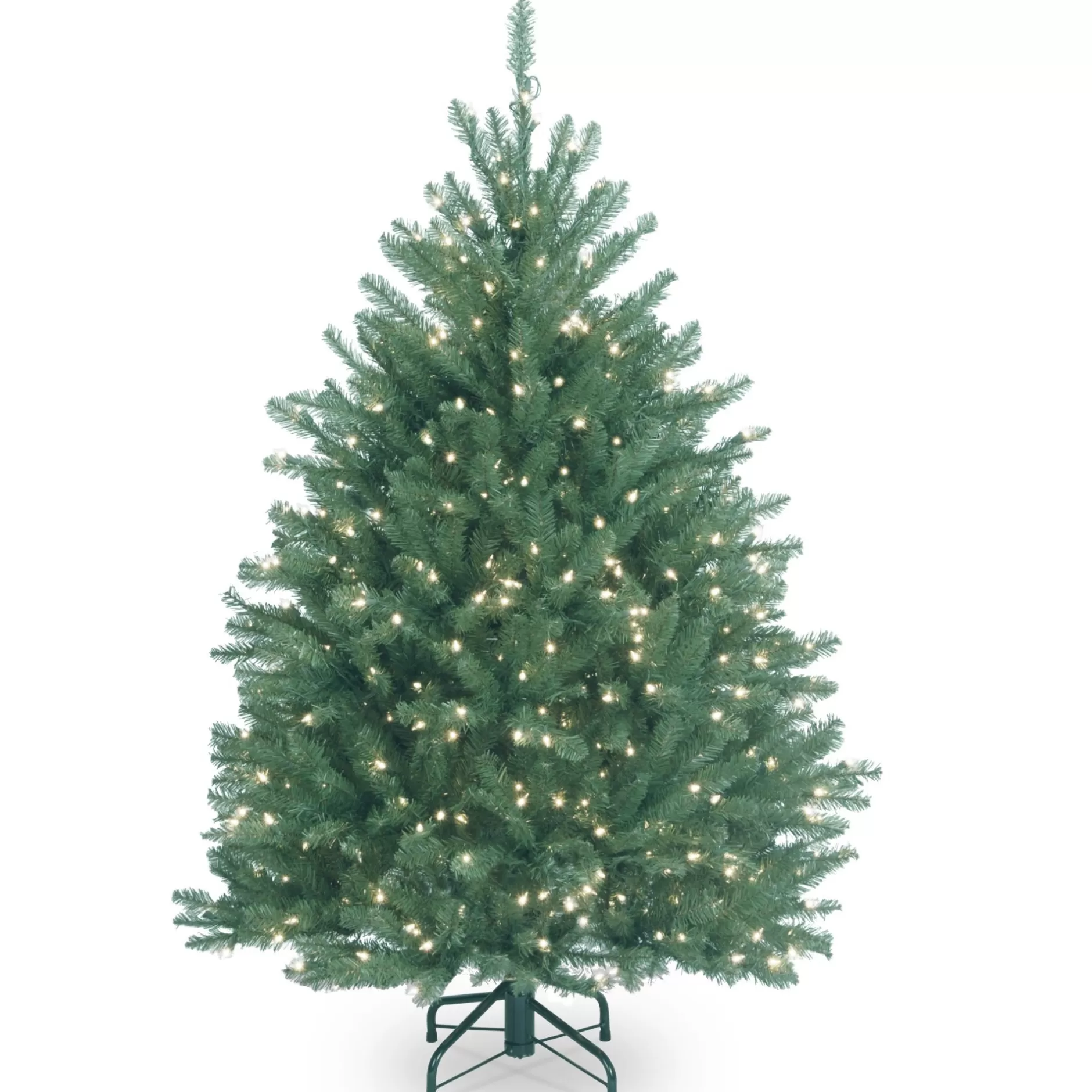 Sale 4.5' Pre-Lit Dunhill Blue Fir Hinged Artificial Christmas Tree - Clear Lights Pre-Lit