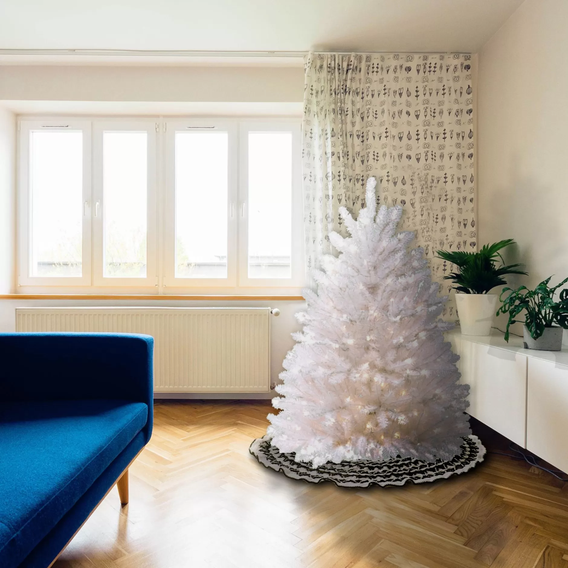 Discount 4.5' Pre-Lit Dunhill Fir Artificial Christmas Tree – Clear Lights Pre-Lit