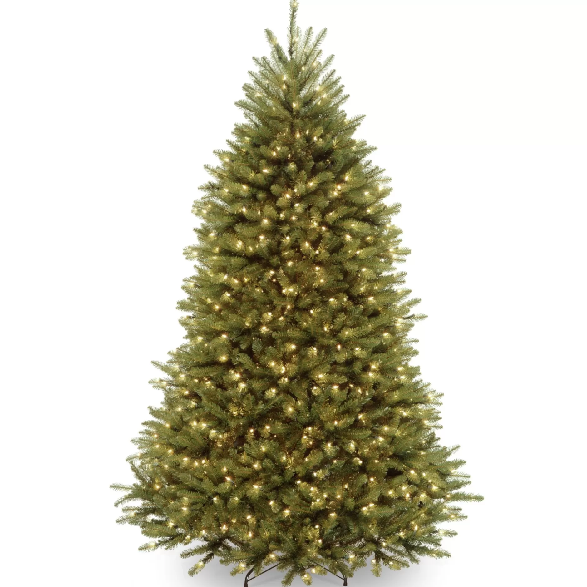 Store 7' Pre-Lit Dunhill Fir Artificial Christmas Tree – Multi-Color/Warm White Led Lights Pre-Lit