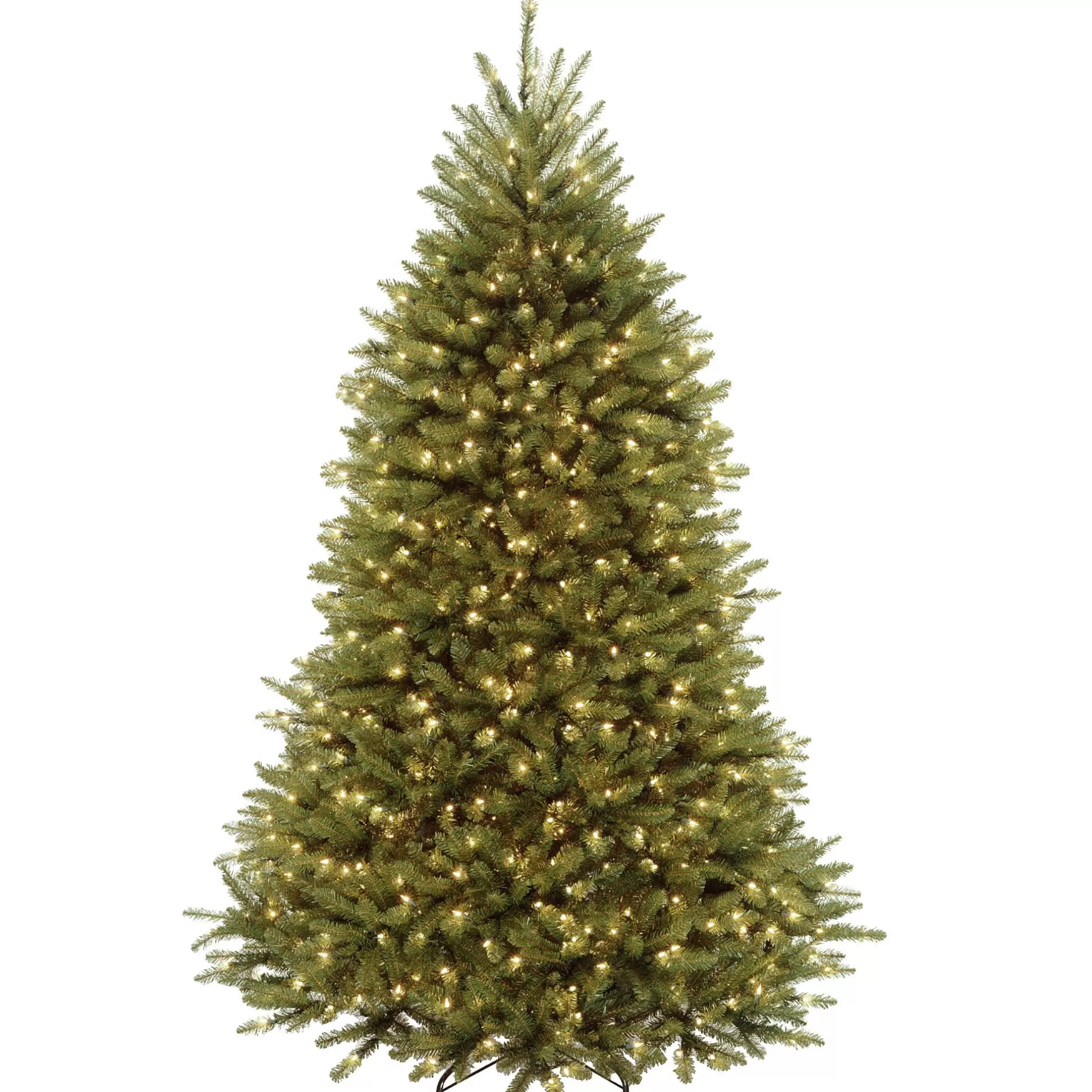 Shop 7' Pre-Lit Dunhill Fir Artificial Contemporary Christmas Tree, Multi-Color/Warm White Led Lights Pre-Lit