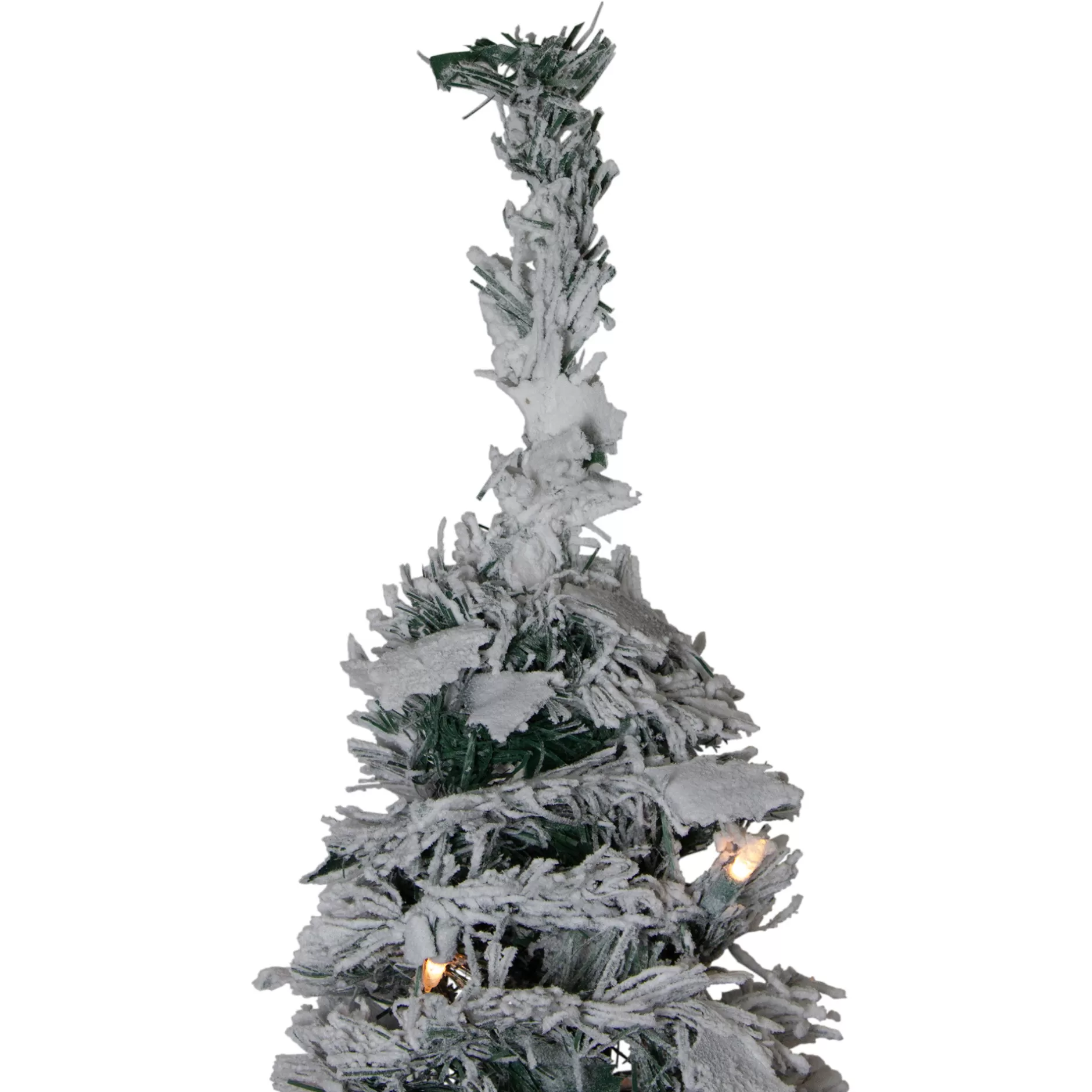 Best Sale 6' Pre-Lit Flocked Pre-Decorated Pop-Up Artificial Christmas Tree Pop Up