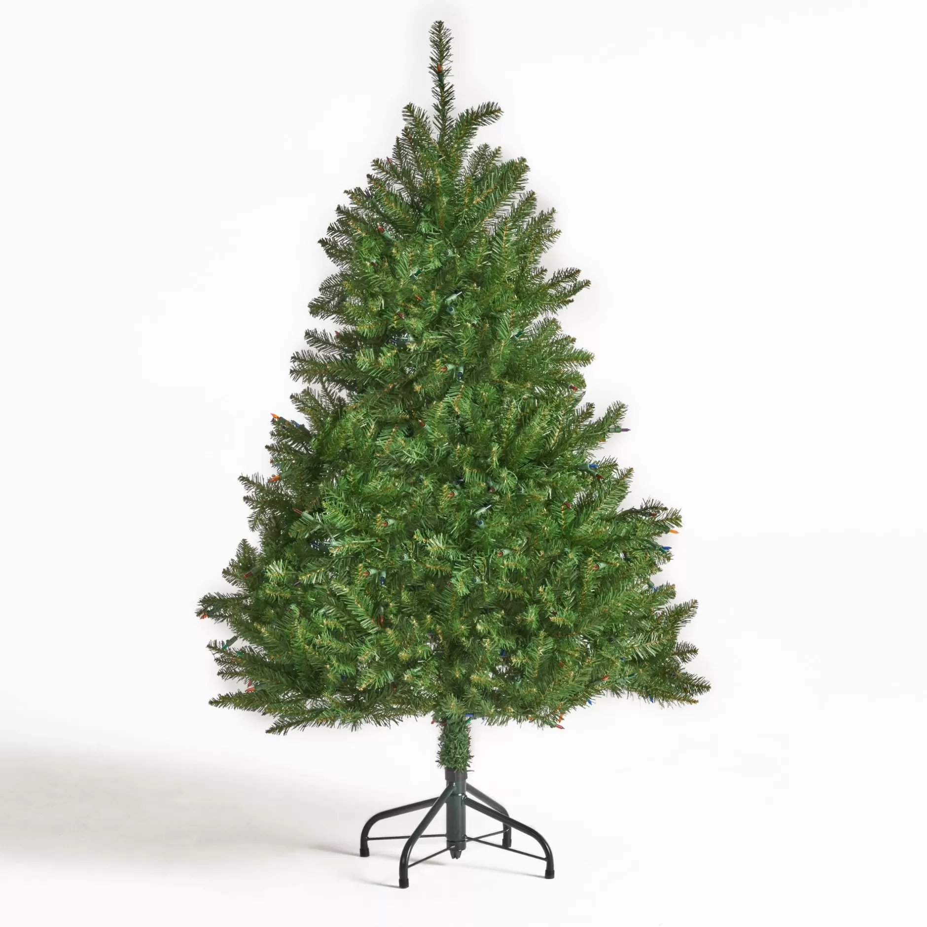 Best Sale 4.5' Pre-Lit Full Dunhill Fir Artificial Christmas Tree - Multicolor Lights Pre-Lit