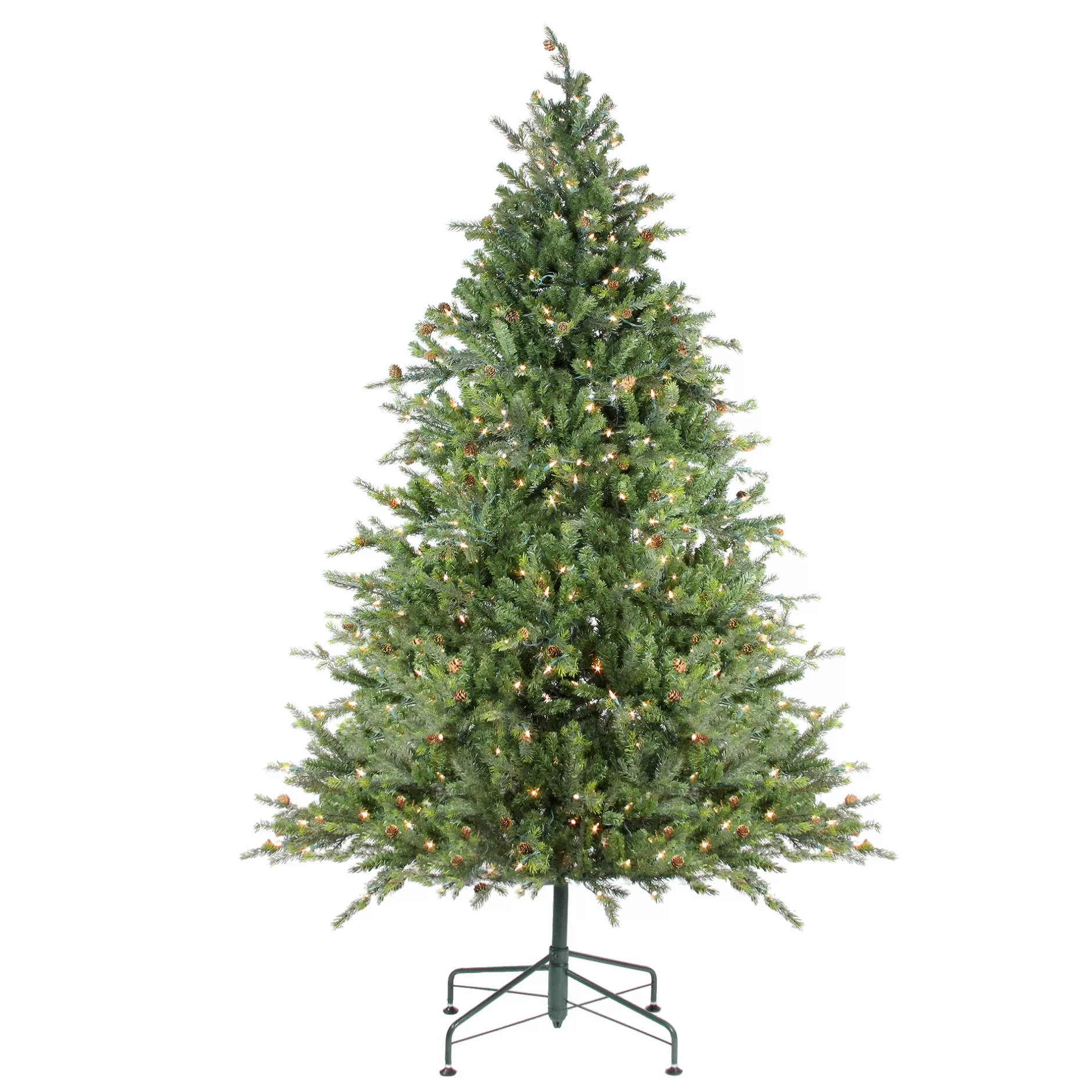 Clearance 9' Pre-Lit Full Hunter Fir Artificial Christmas Tree - Clear Lights Pre-Lit