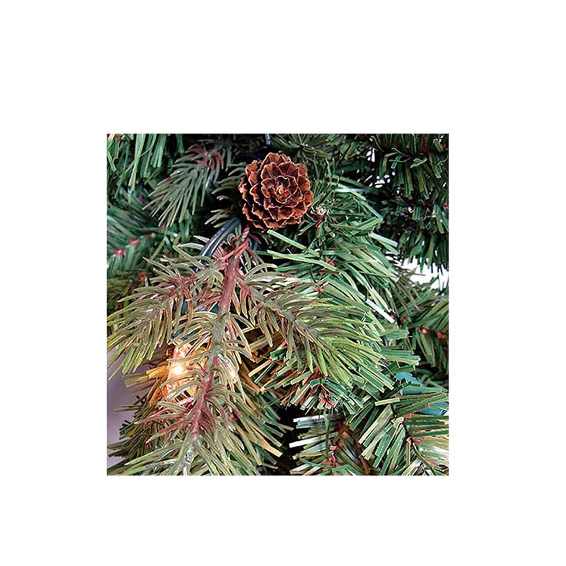 Sale 4.5' Pre-Lit Full Hunter Fir Artificial Christmas Tree - Clear Lights Pre-Lit