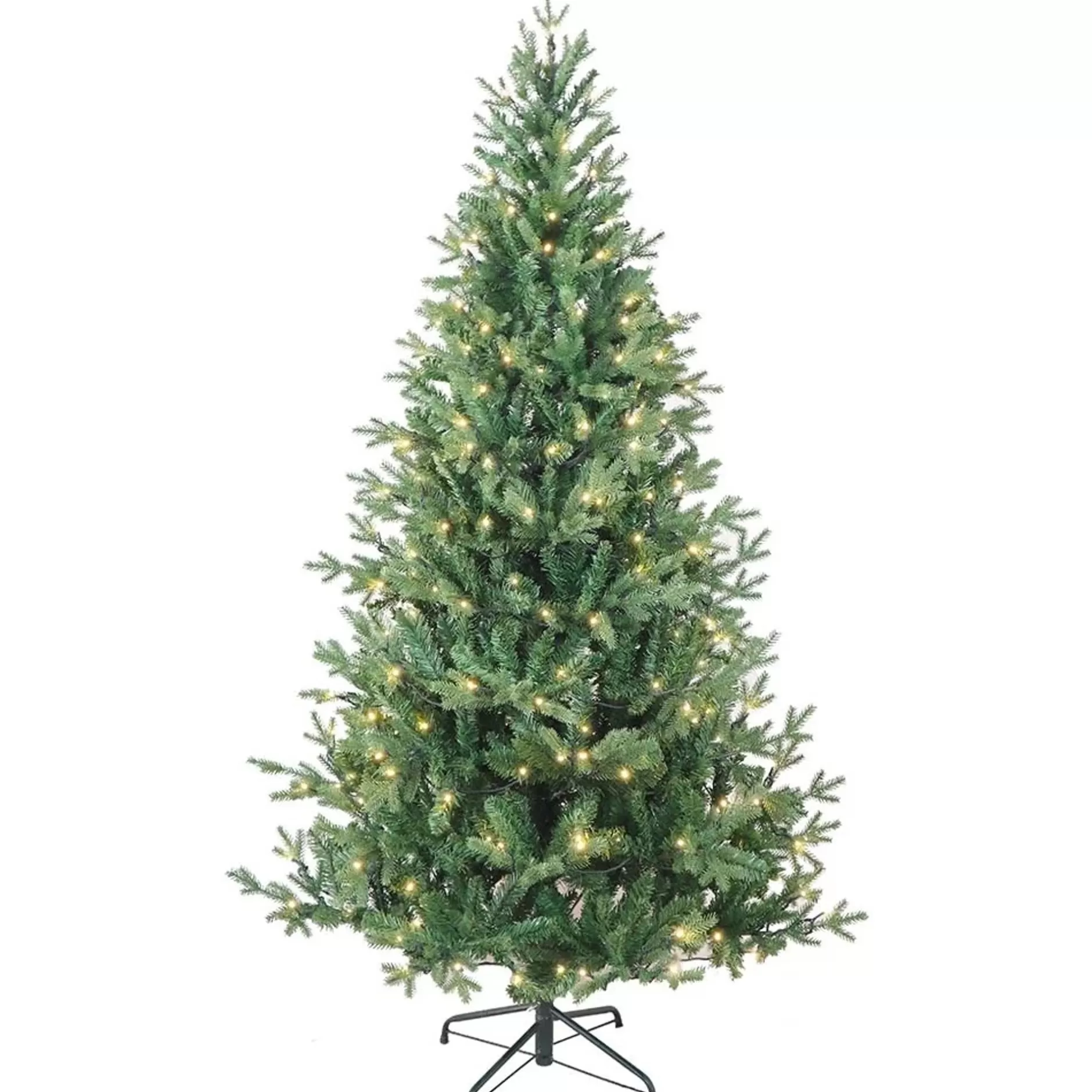 Cheap 6' Pre-Lit Full Jackson Pine Artificial Christmas Tree, Warm White Lights Pre-Lit