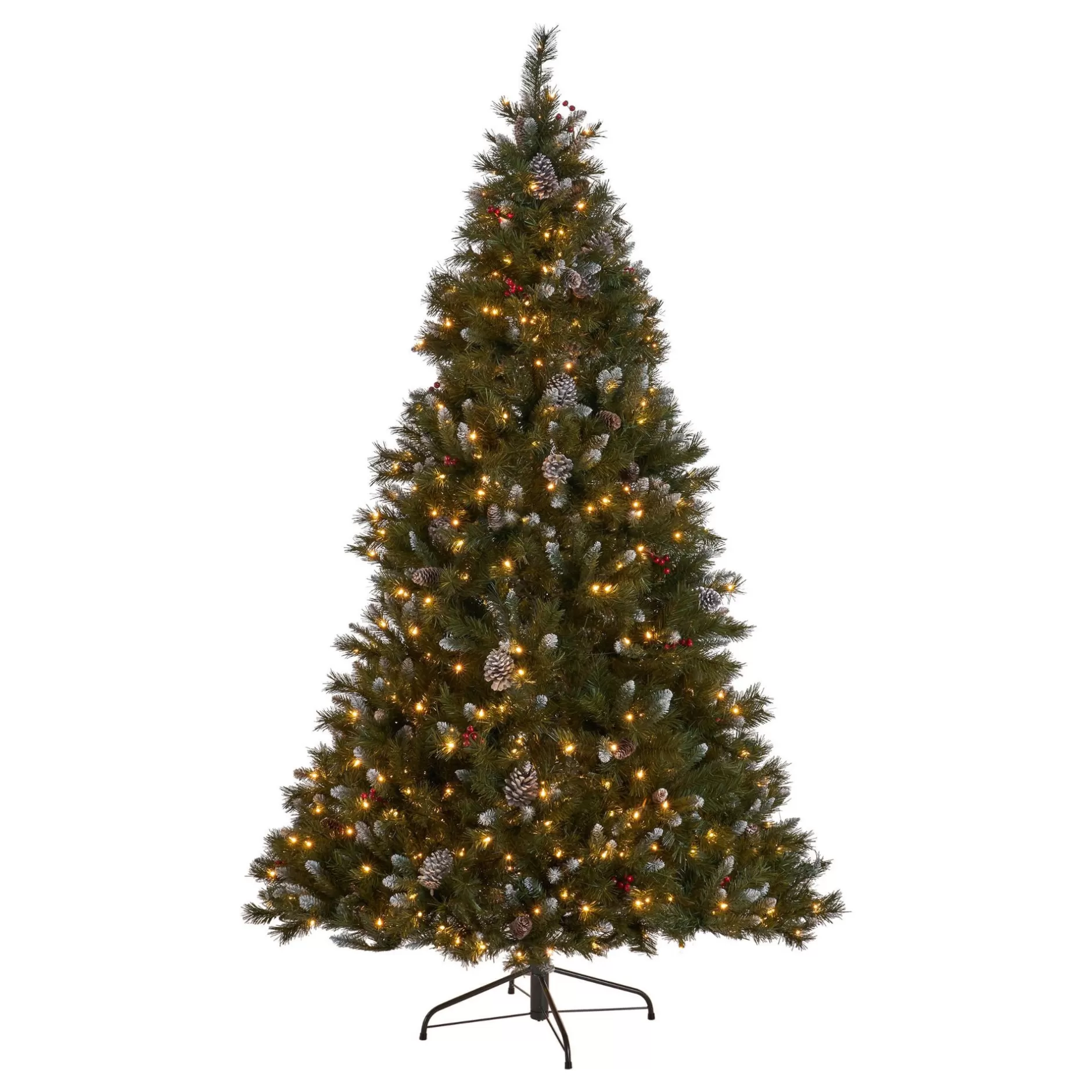 Cheap 4.5' Pre-Lit Full Mixed Spruce Artificial Christmas Tree - Clear Led Lights Pre-Lit
