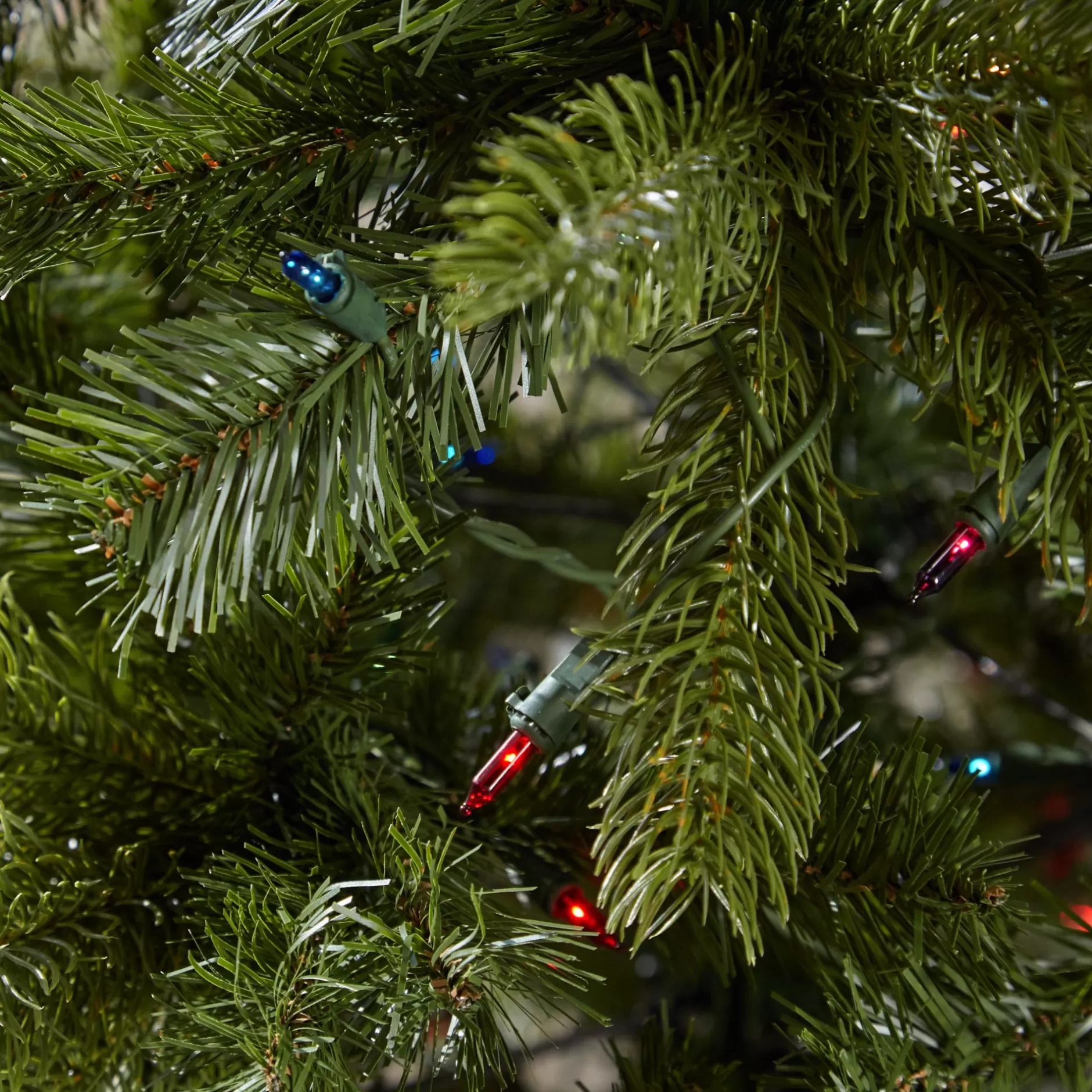 Shop 4.5' Pre-Lit Full Mixed Spruce Artificial Christmas Tree - Multicolor Lights Pre-Lit