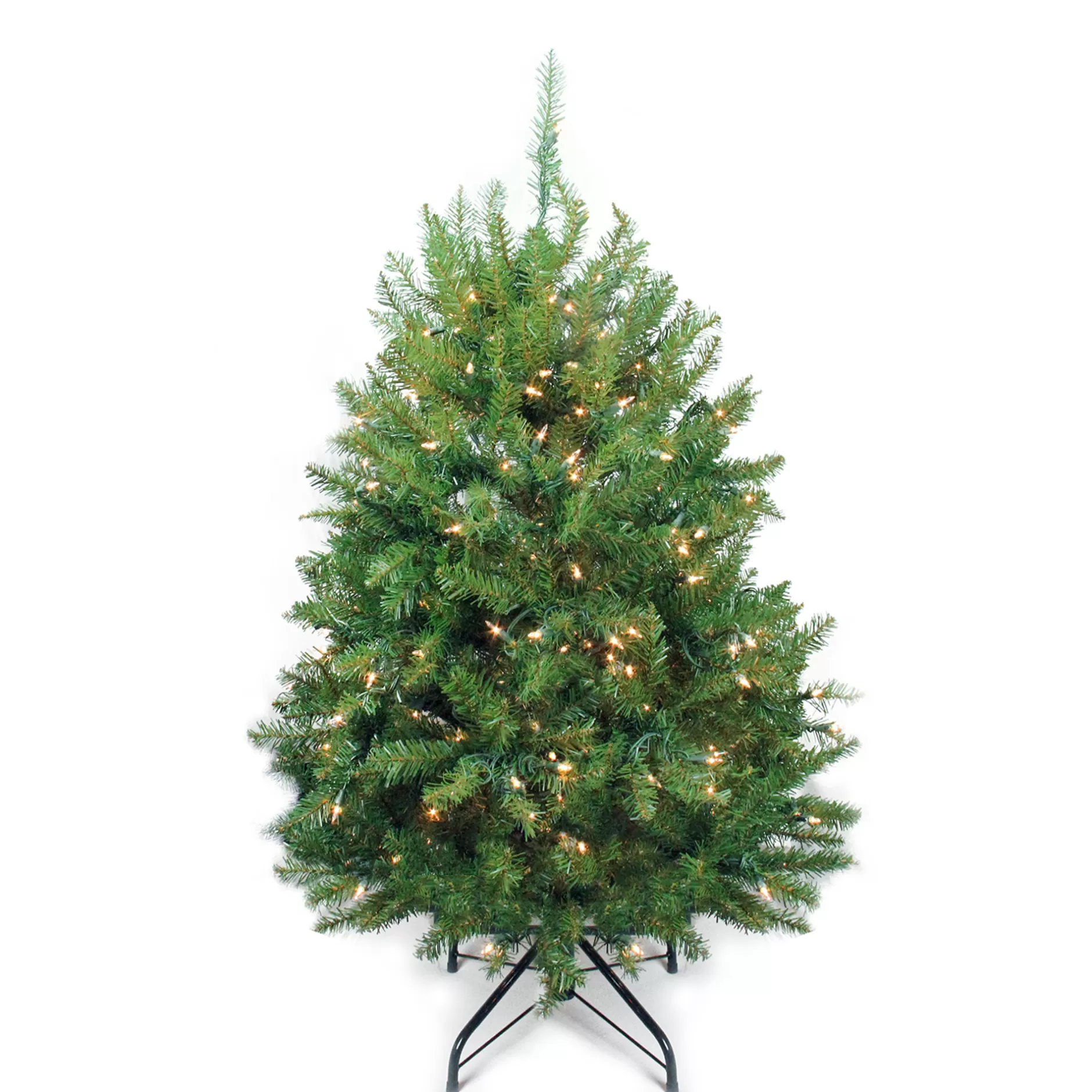 Store 4' Pre-Lit Full Northern Pine Artificial Christmas Tree - Clear Lights Pre-Lit