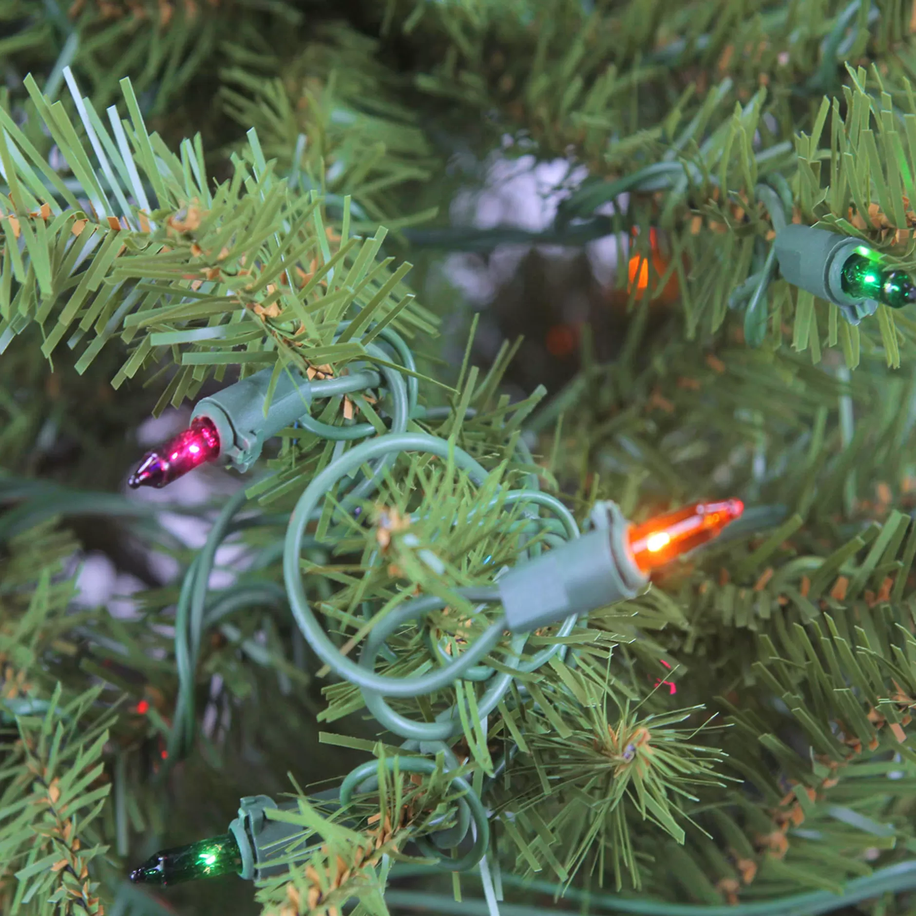 New 10' Pre-Lit Full Northern Pine Artificial Christmas Tree - Multicolor Lights Pre-Lit