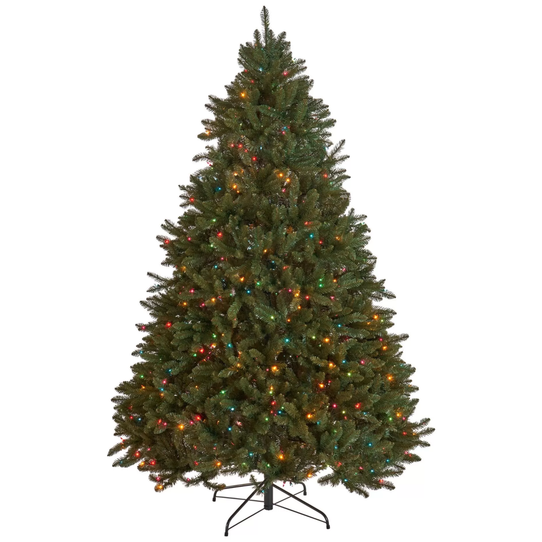 Discount 9' Pre-Lit Full Norway Spruce Artificial Christmas Tree - Multicolor Lights Pre-Lit
