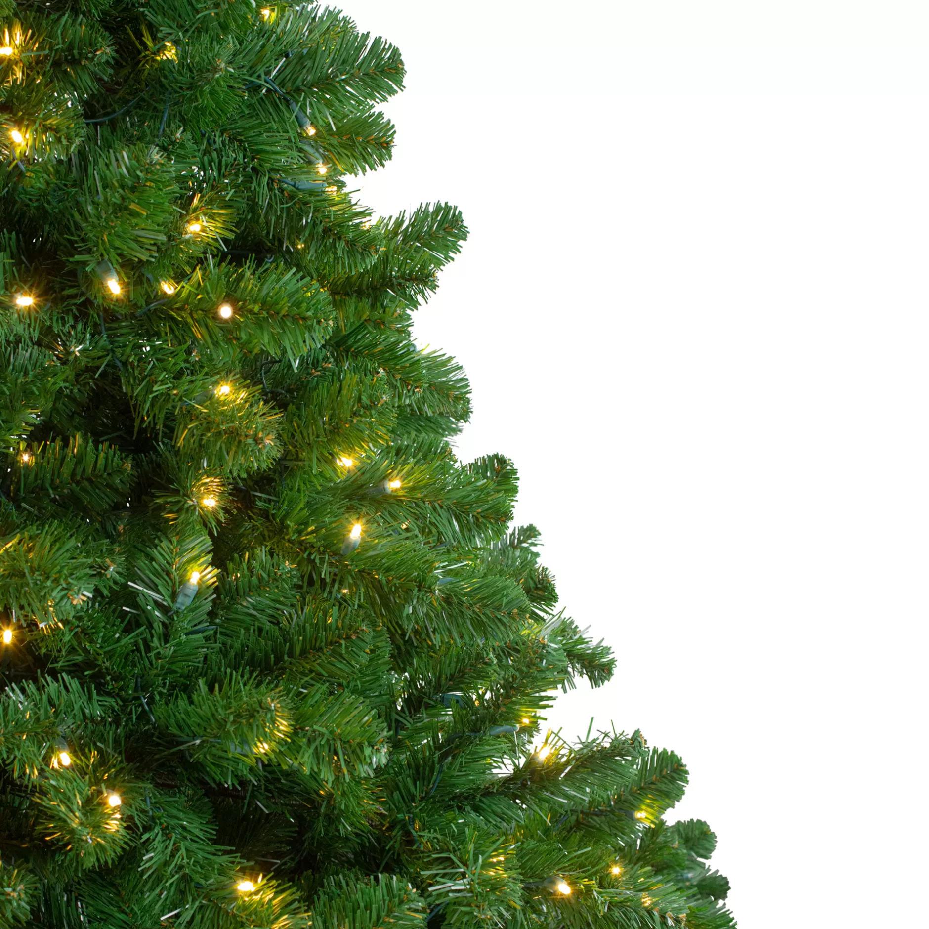 Best 14' Pre-Lit Full Olympia Pine Artificial Christmas Tree - Warm White Lights Pre-Lit