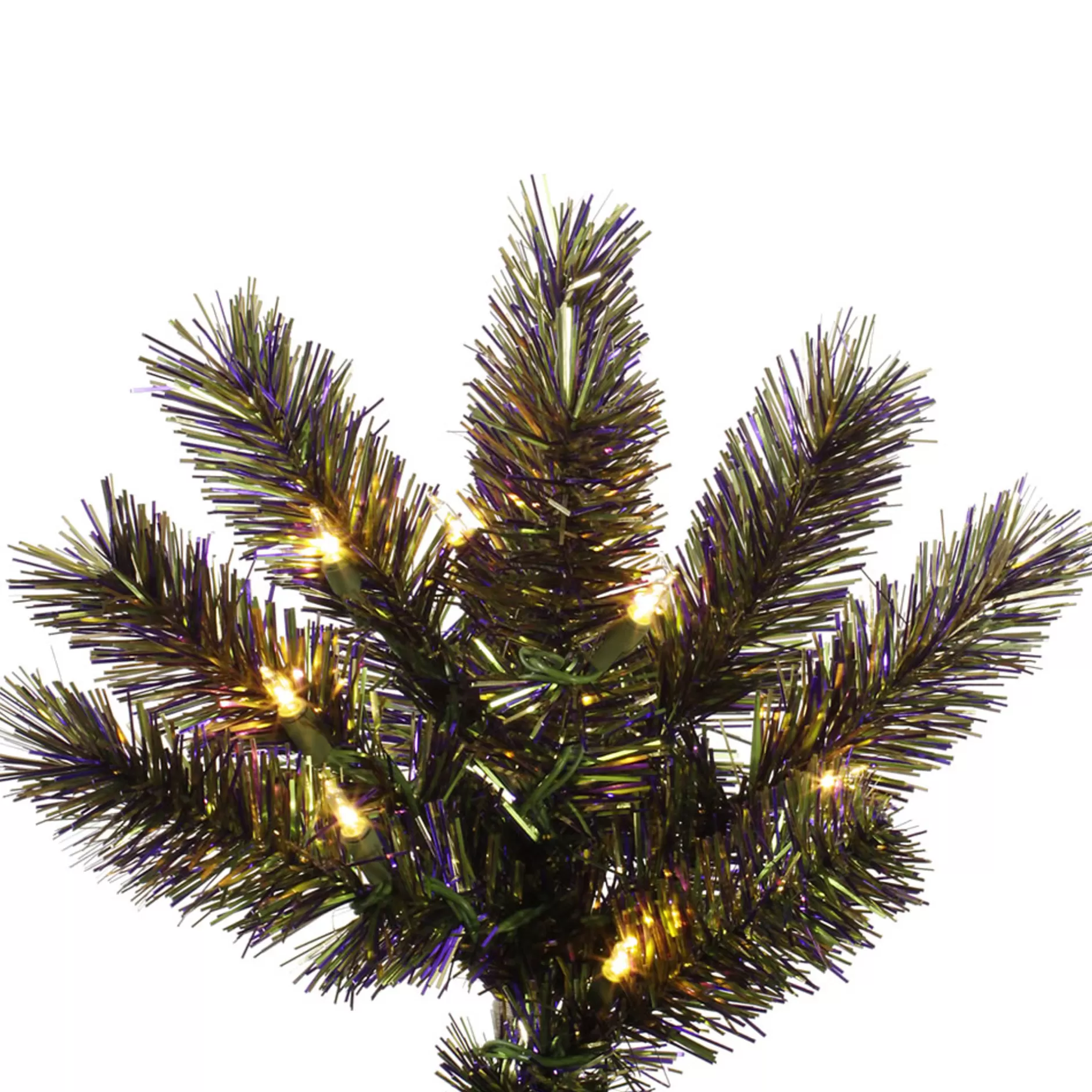 Online 6.5' Pre-Lit Full Pine Artificial Mardi Gras Tree - Clear Dura-Lit Lights - 32256404 Pre-Lit