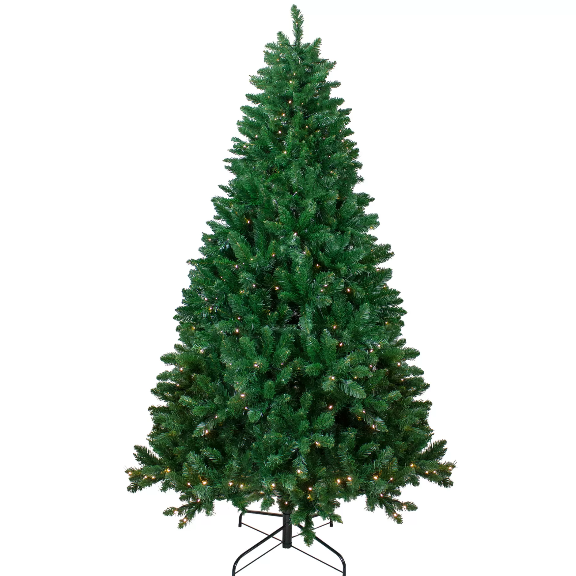 Best 7.5' Pre-Lit Full Twin Lakes Fir Artificial Christmas Tree - Warm White Led Lights Pre-Lit