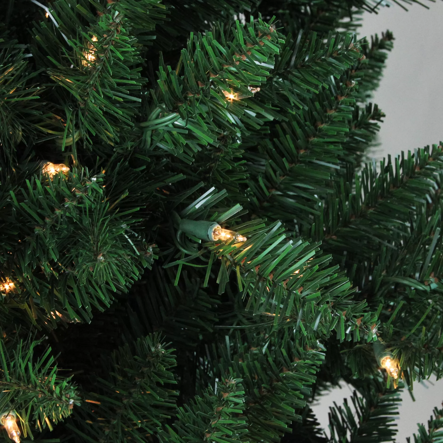 Store 12' Pre-Lit Green Montana Pine Artificial Christmas Tree - Clear Lights Pre-Lit