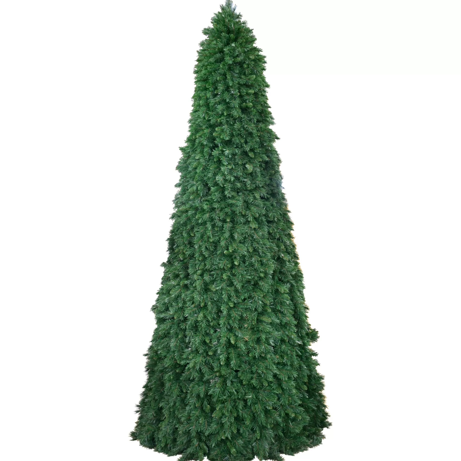 Best 15' Pre-Lit Green Pencil Pine Artificial Christmas Tree - Clear Lights Pre-Lit