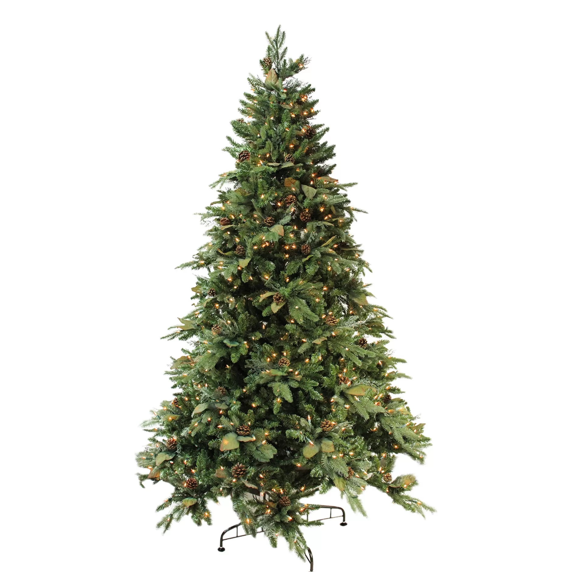 Cheap 7.5' Pre-Lit Green River Spruce Artificial Christmas Tree - Clear Lights Pre-Lit