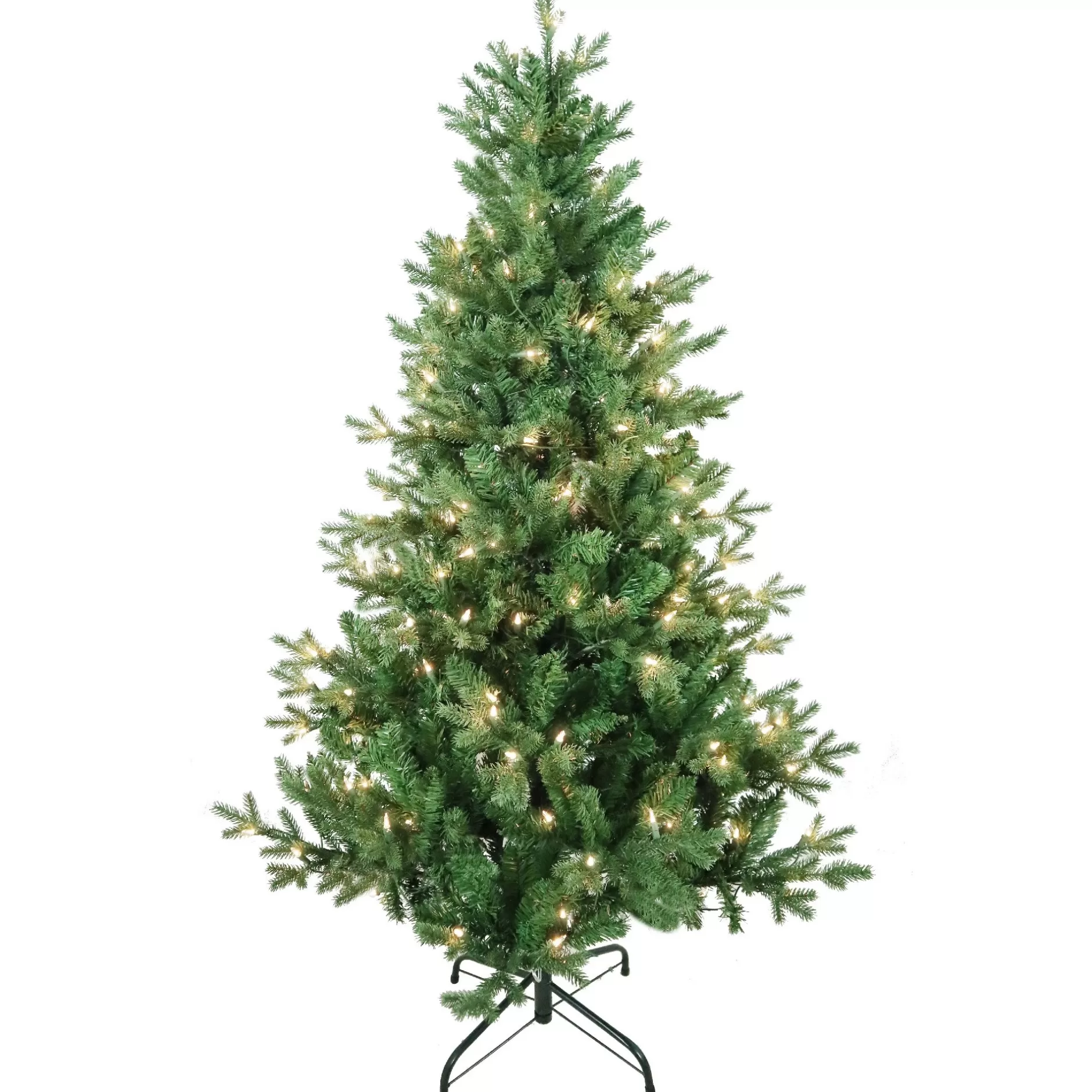 Best 5' Pre-Lit Jackson Pine Artificial Christmas Tree, Clear Lights Pre-Lit