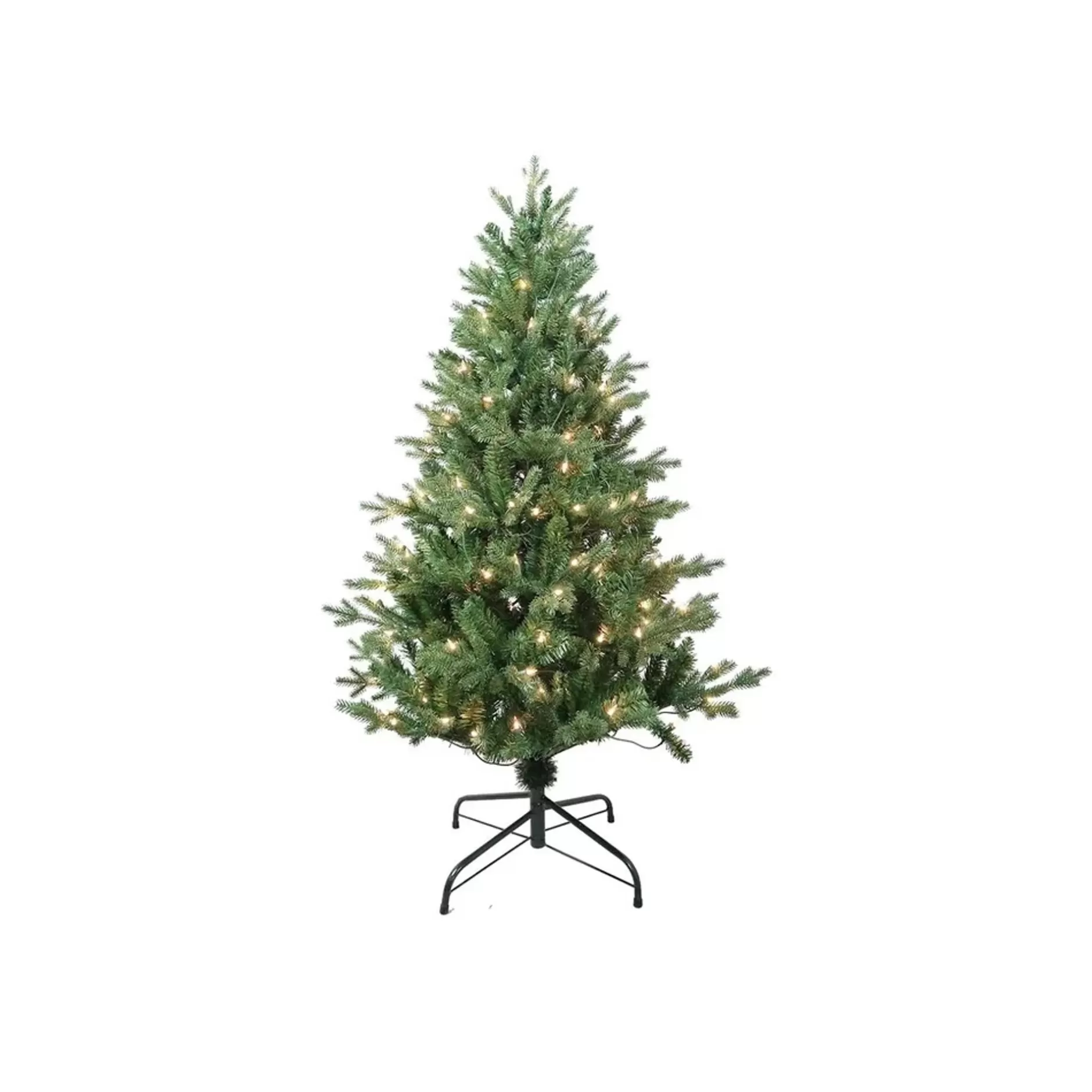 Clearance 4.5' Pre-Lit Jackson Pine Artificial Christmas Tree, Clear Lights Pre-Lit