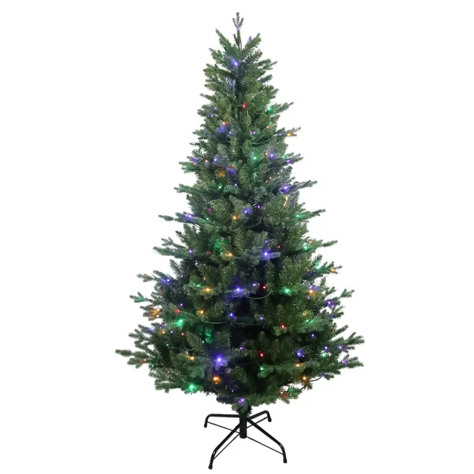 Sale 6' Pre-Lit Jackson Pine Artificial Christmas Tree, Multicolor Lights Pre-Lit