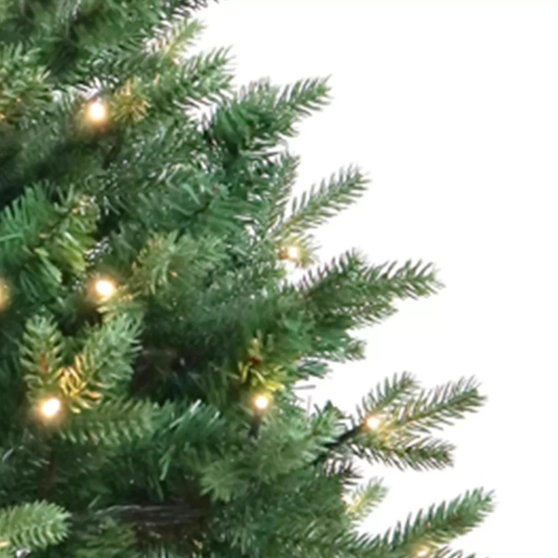 Store 3'Pre-Lit Jackson Pine Artificial Christmas Tree, Warm White Led Lights Colorful
