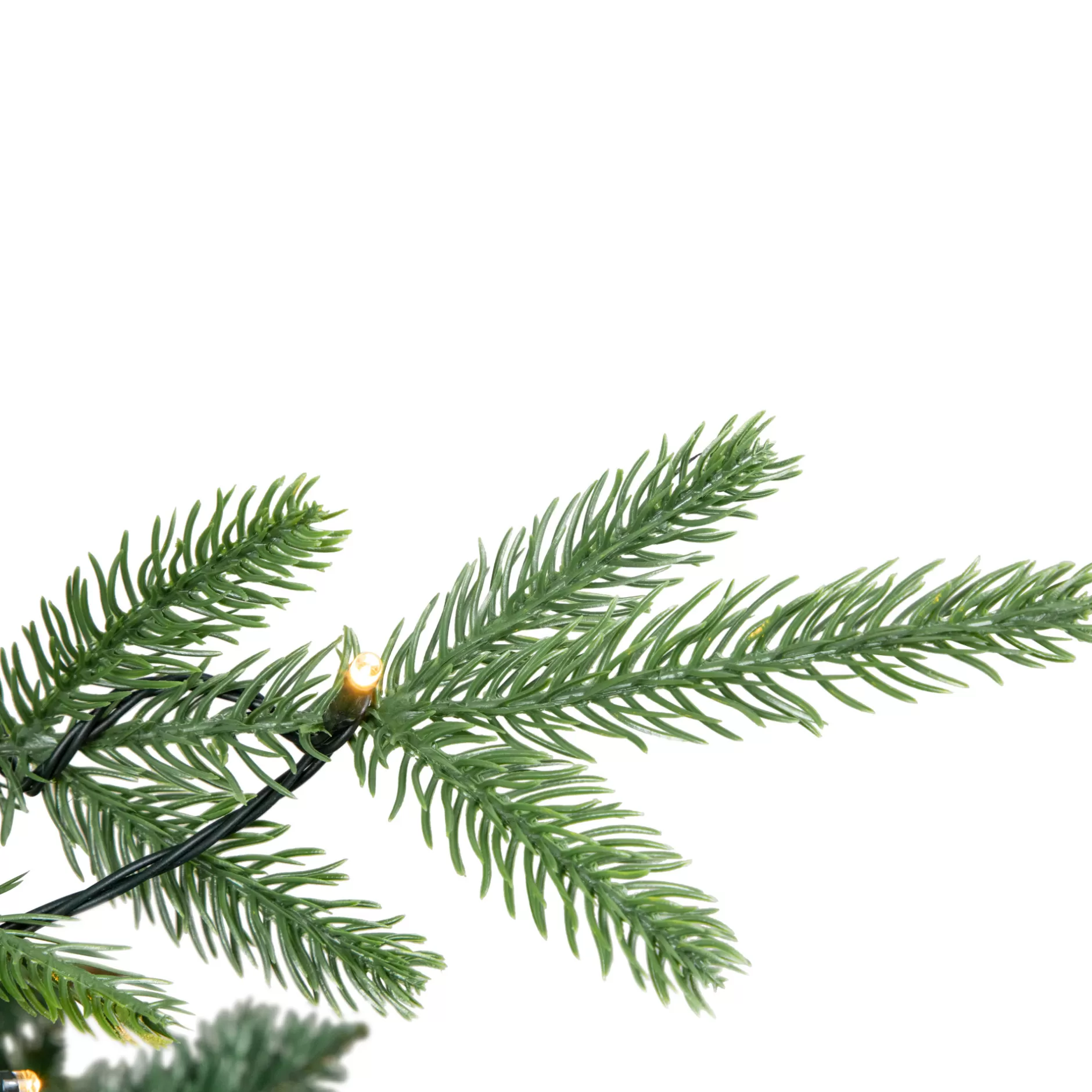 Best 6.5' Pre-Lit Juniper Pine Artificial Christmas Tree, Warm White Led Lights Pre-Lit