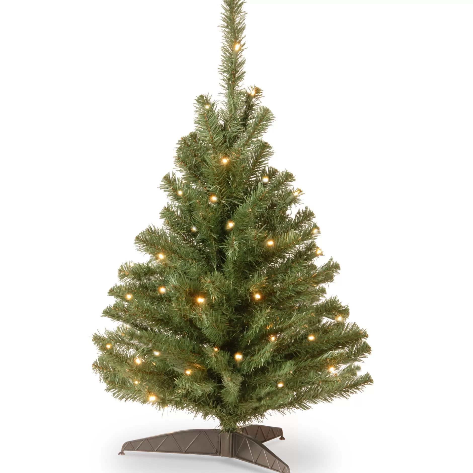 Shop 3' Pre-Lit Kincaid Spruce Artificial Christmas Tree – Clear Lights Pre-Lit