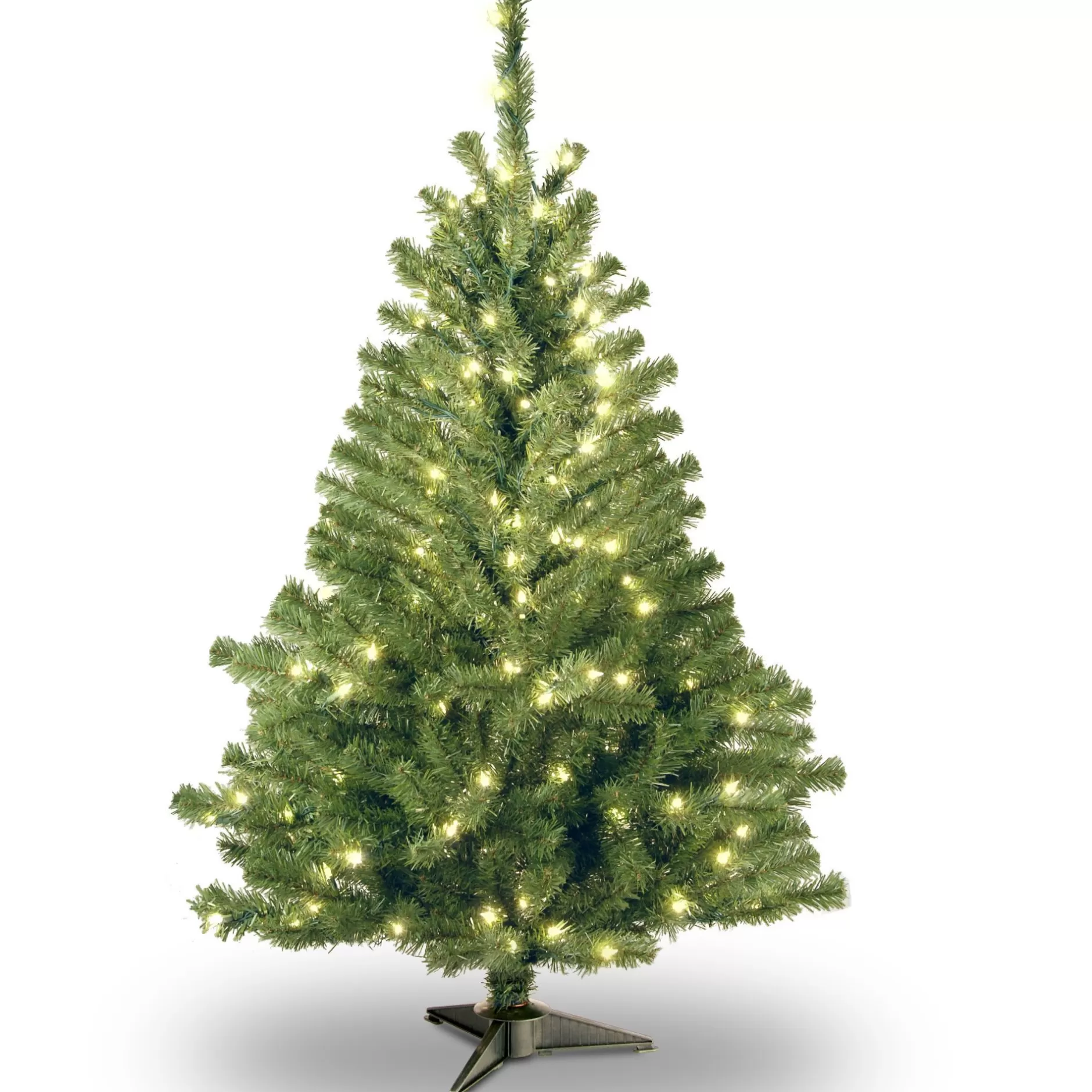 Best 4' Pre-Lit Kincaid Spruce Mini Artificial Christmas Tree, Clear Lights Pre-Lit