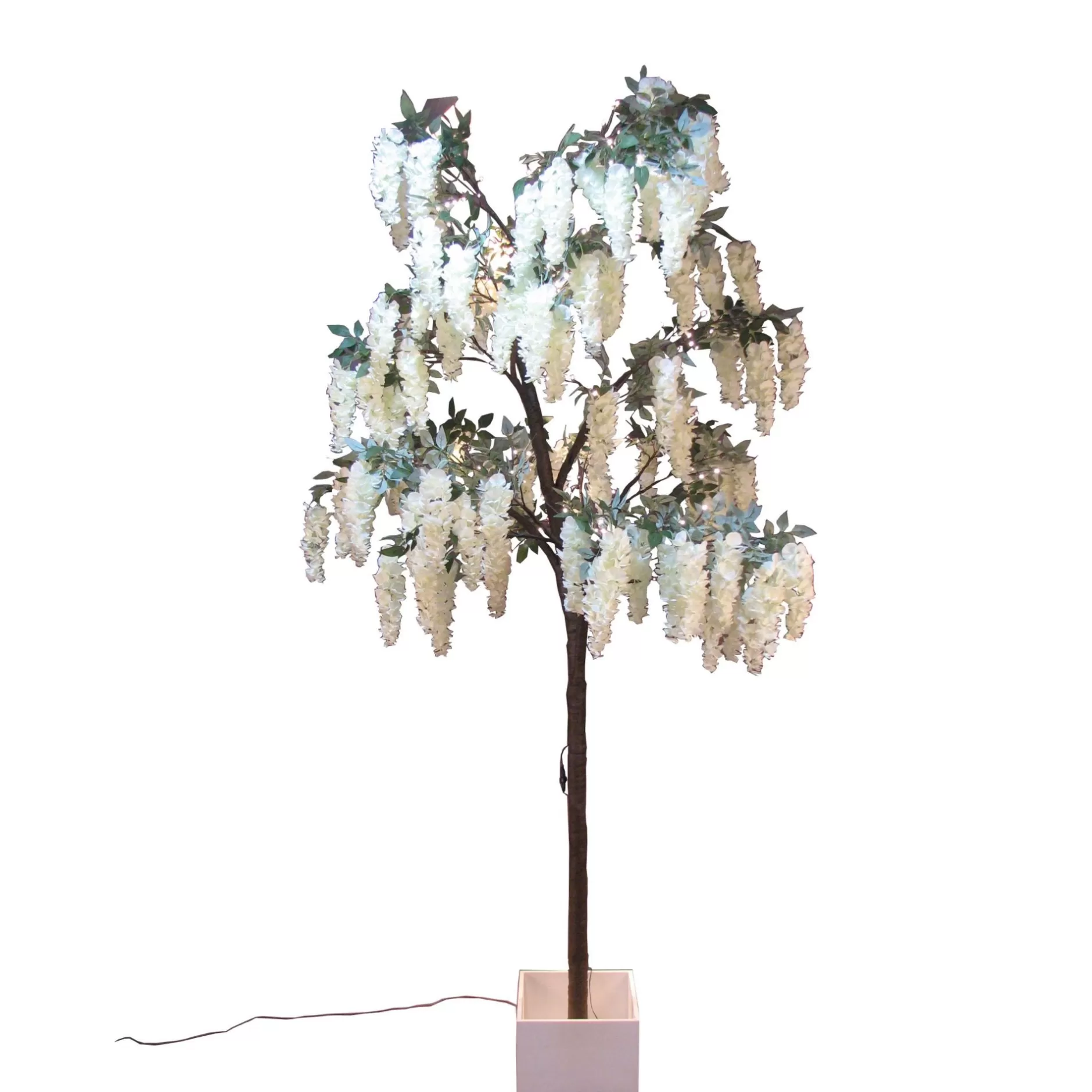 Clearance 9.8' Pre-Lit Large Wisteria Artificial Tree - Warm White Led Lights Pre-Lit