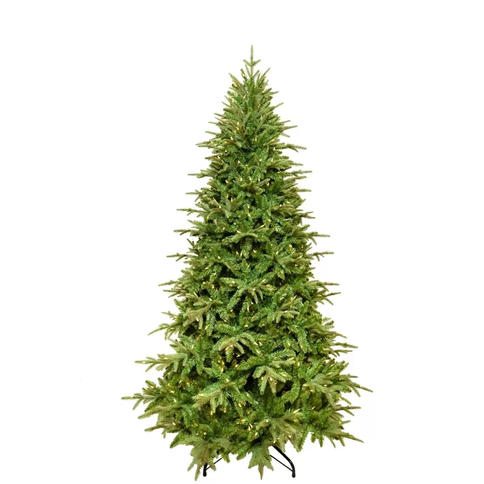 Sale 7.5' Pre-Lit Led Grand Fir Medium Artificial Christmas Tree, Warm White Led Lights Pre-Lit